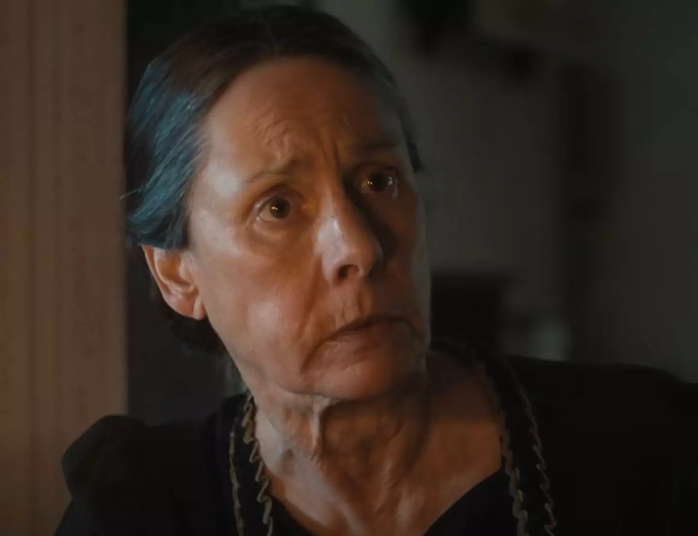 Ladybird star Laurie Metcalf plays the role of Ed Gein's domineering mother, Augusta, in the new Monster series (Netflix)