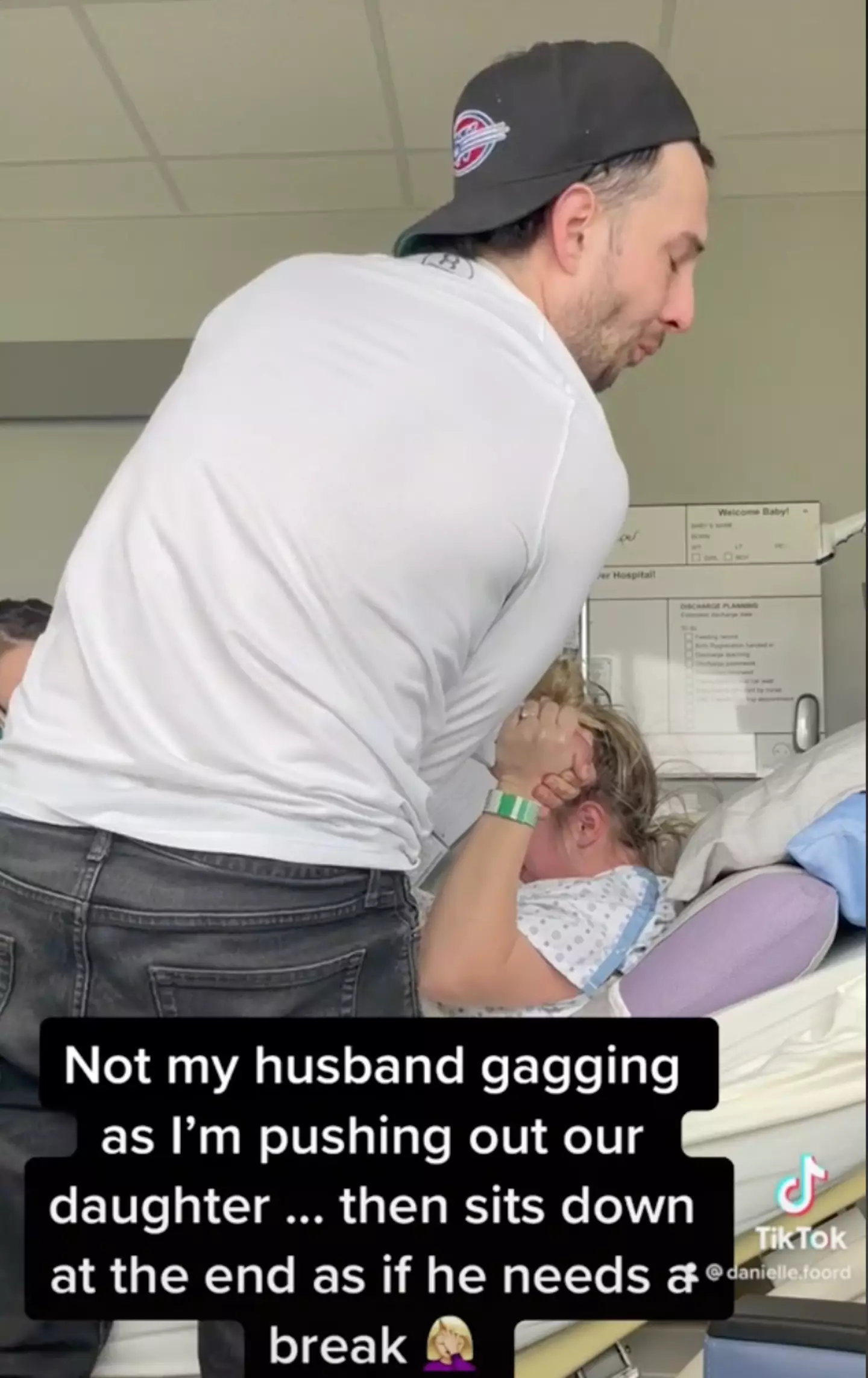 This new dad had a hilarious reaction to his daughter's birth.