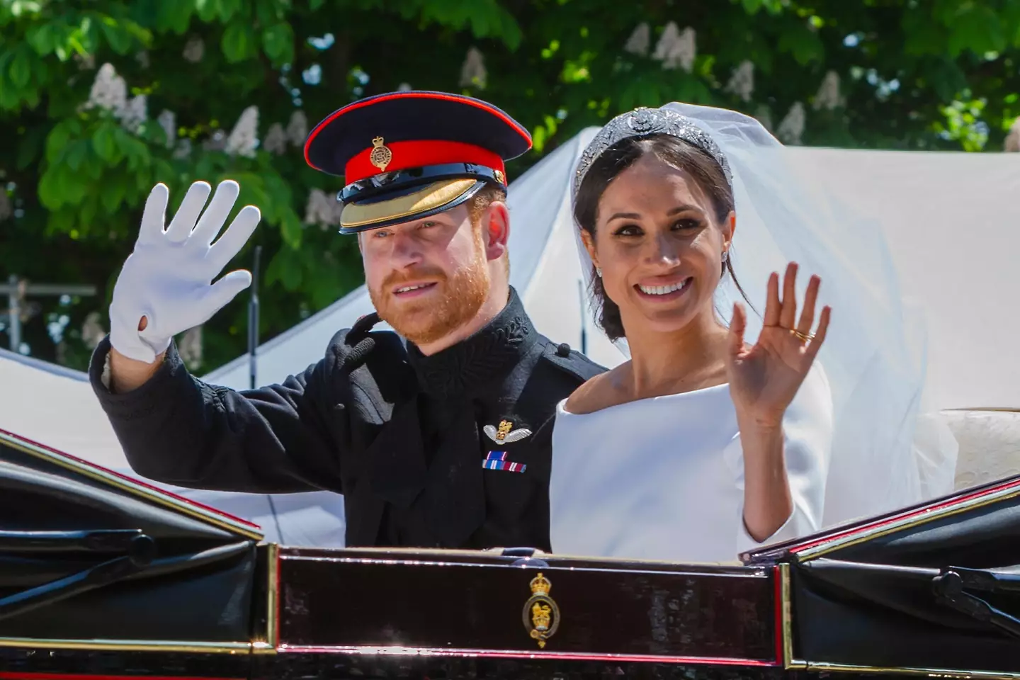 Prince Harry and Meghan Markle were involved in a 'near catastrophic car chase' on Tuesday (16 May).