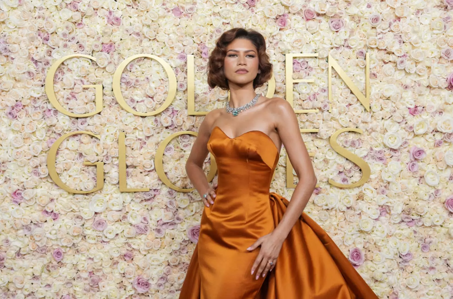 Zendaya attended the Golden Globes on Sunday (John Nacion/GG2025/Penske Media via Getty Images)