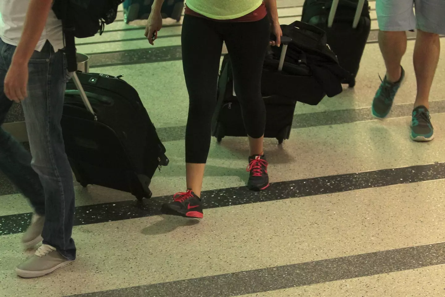 US travellers are now permitted to keep their shoes on (David McNew/Getty Images)