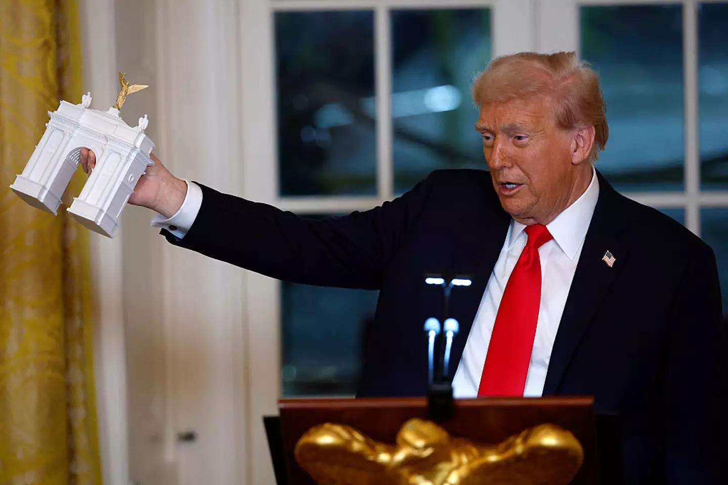 The guest list included representatives from Amazon, Apple, Google and Microsoft (Kevin Dietsch / Staff / Getty Images)