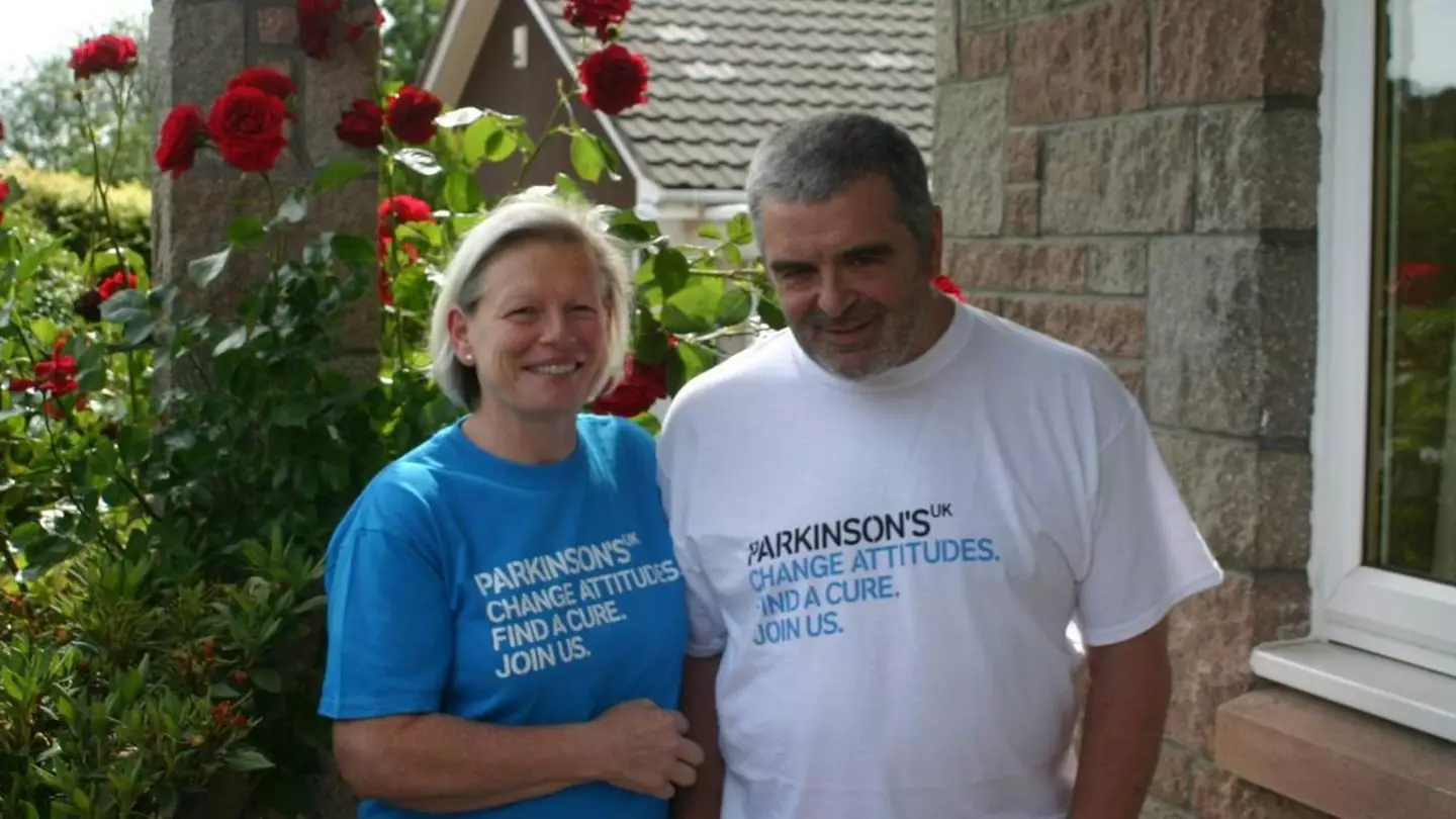 Joy was able to 'smell' her husband Les' Parkinson's disease 10 years before his diagnosis (Sky News)