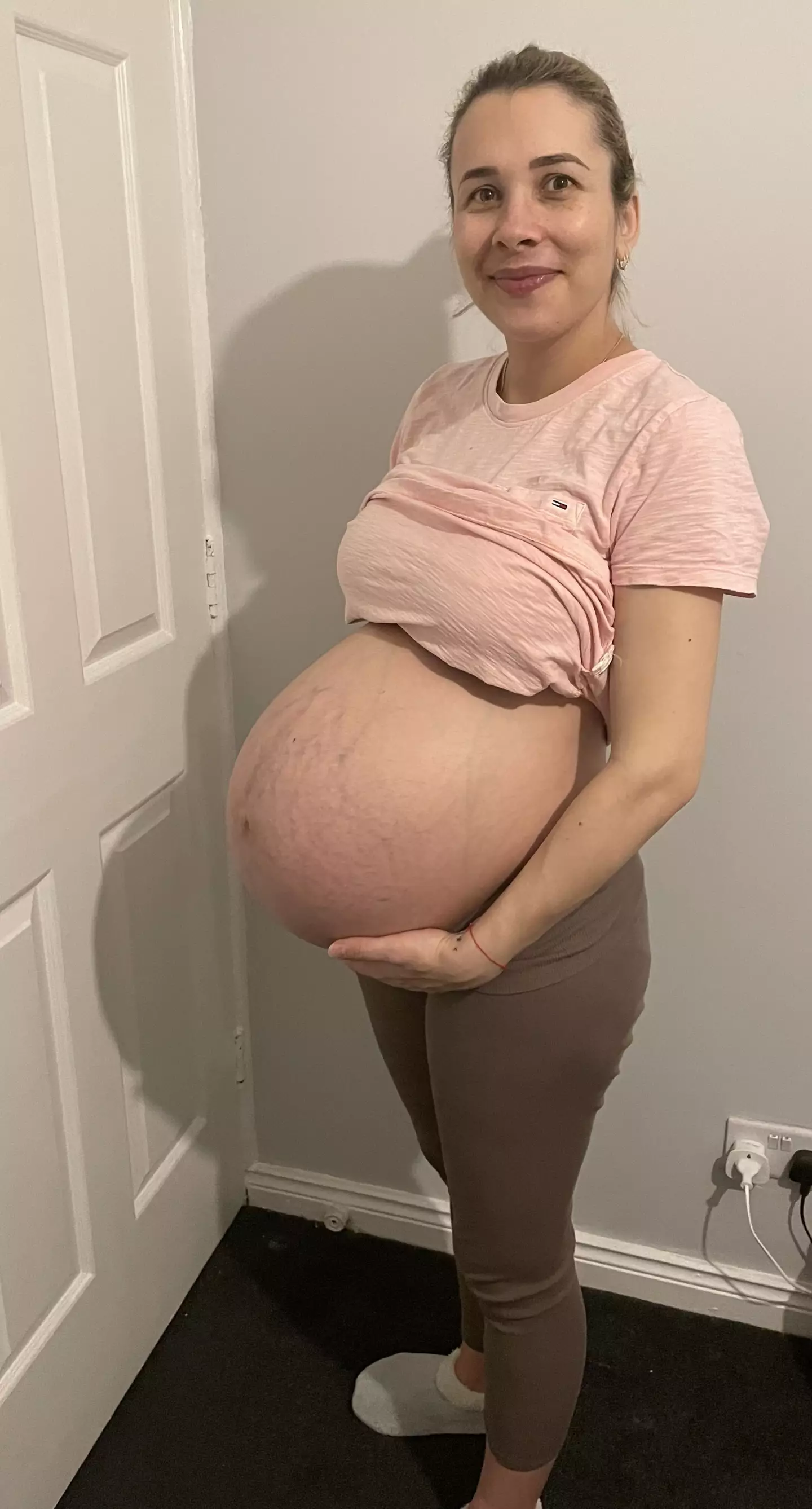 Alina described the miracle pregnancy as 'hard' and 'painful'.