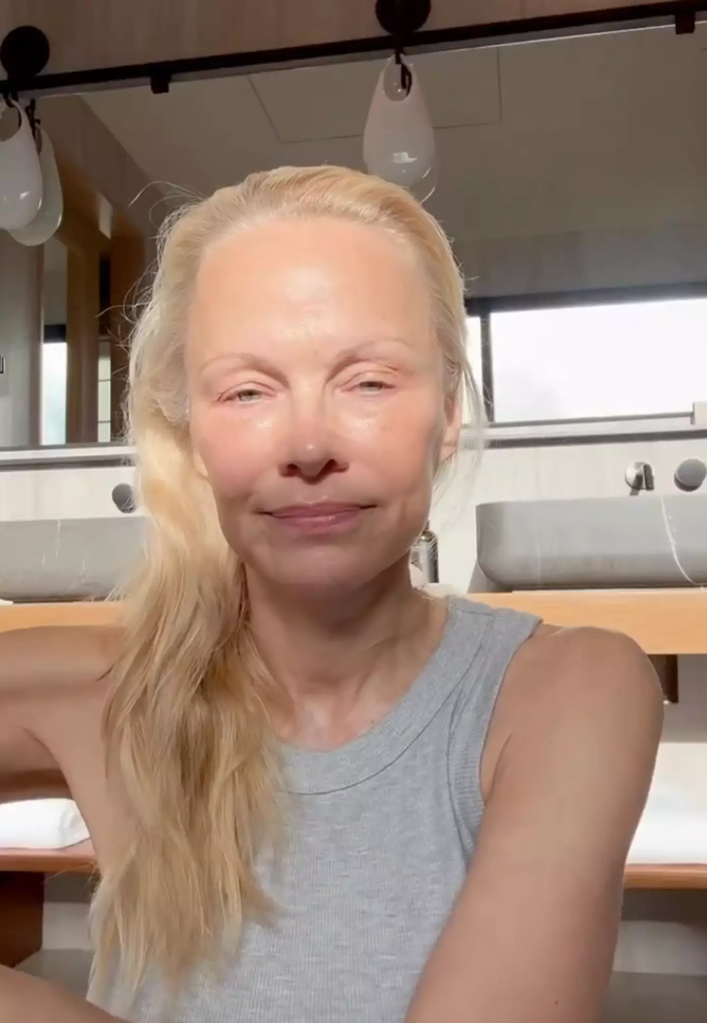 Anderson previously announced a brand-new skincare venture, Sonsie (Instagram/@pamelaanderson)