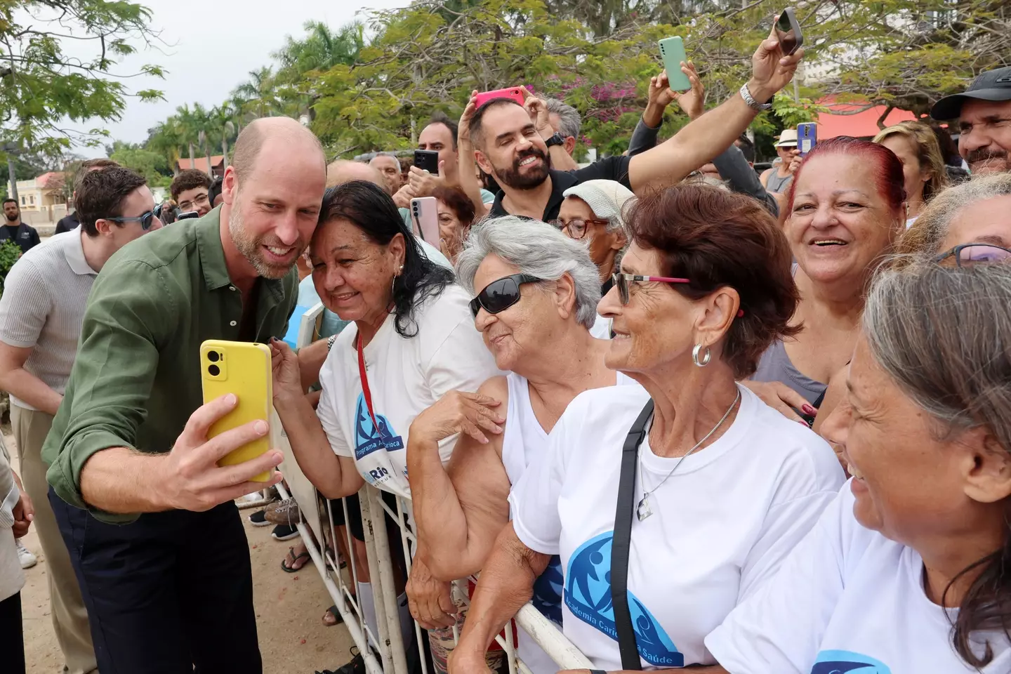 William met with a number of locals (Chris Jackson/Getty Images)