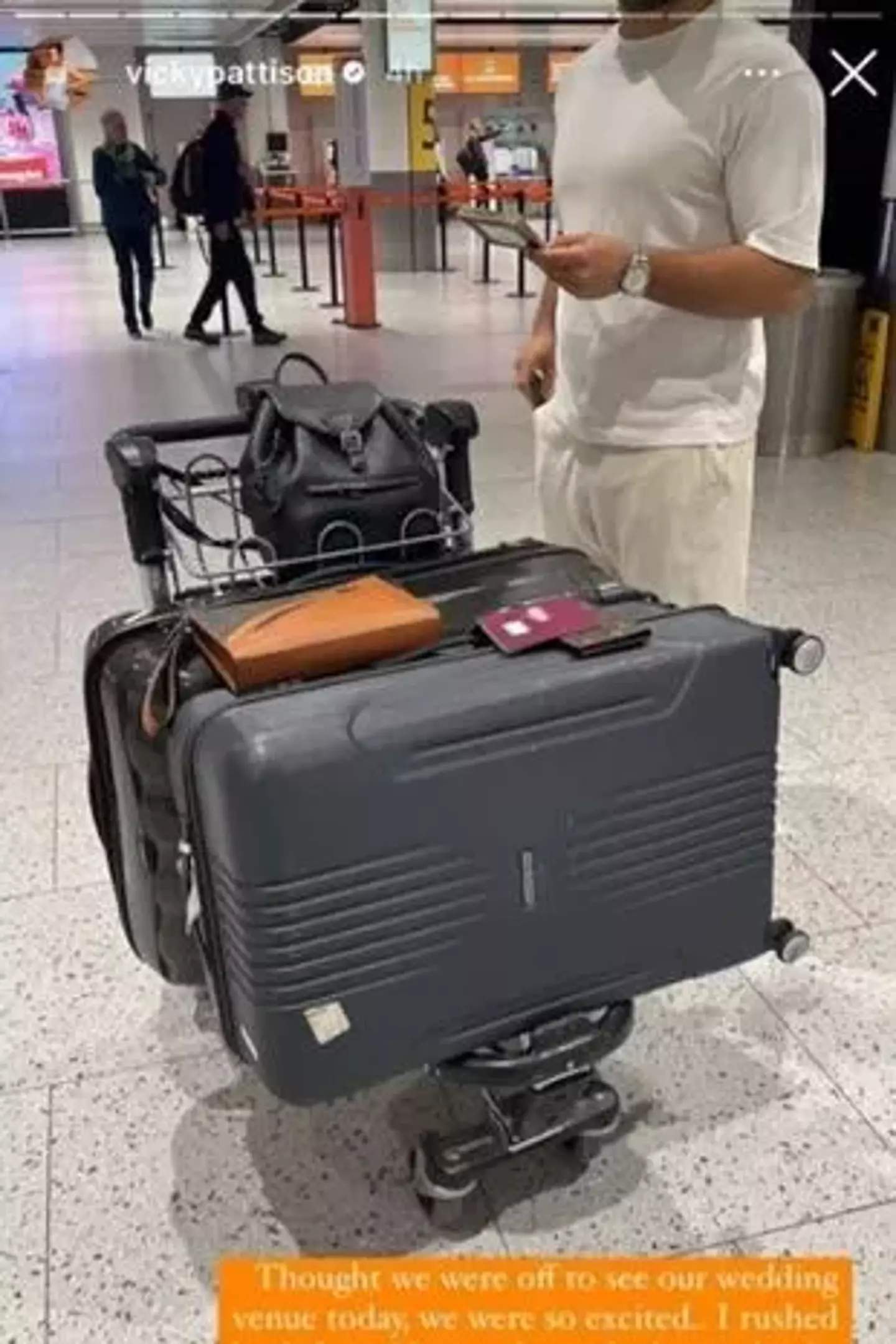 Geordie Shore's Vicky Pattison wasn't allowed to fly due to the state of her passport.