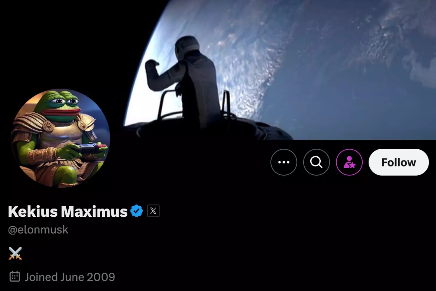 Musk has changed his name online (X/@elonmusk)