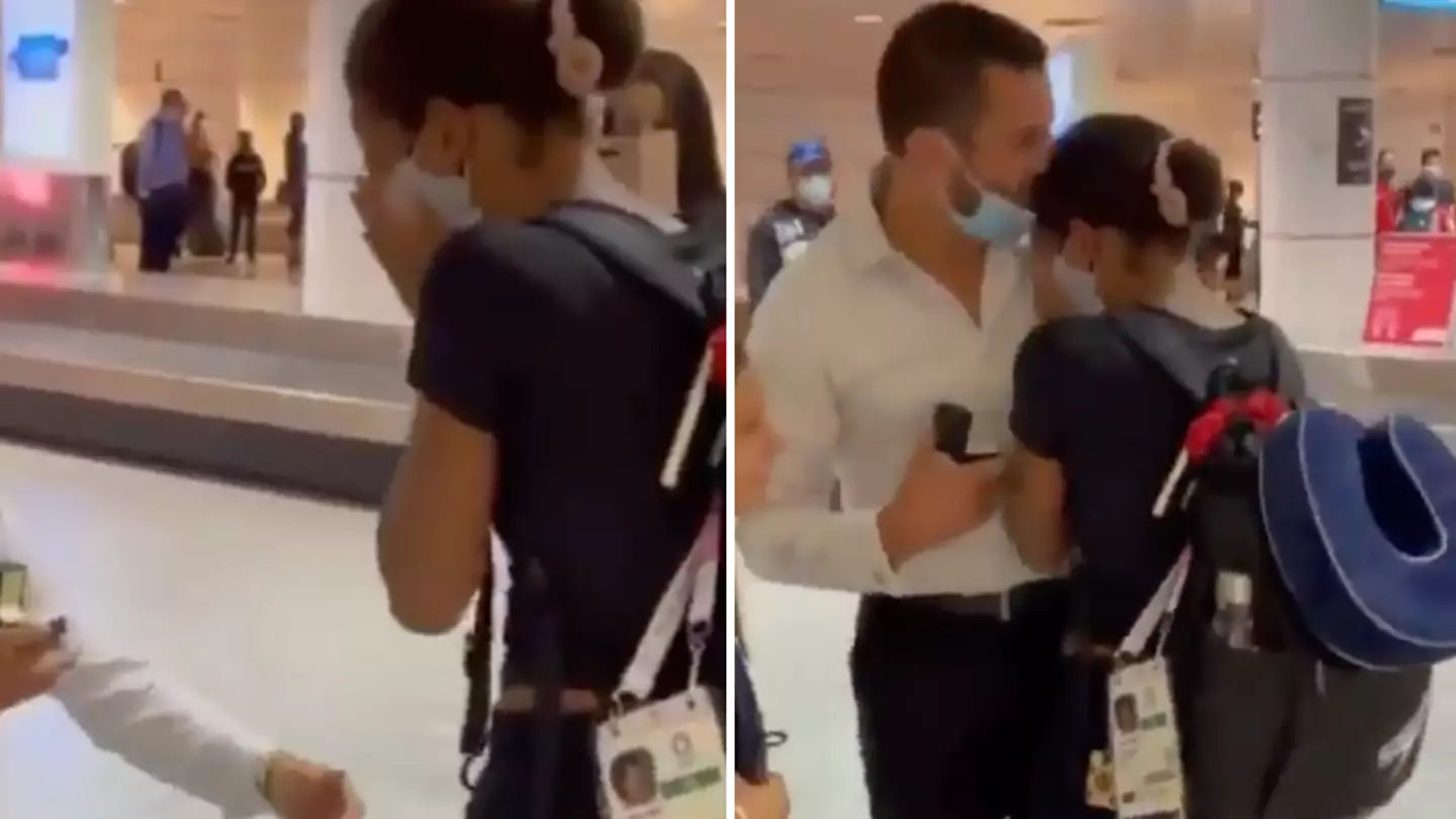 Tokyo Olympics: Moment Olympic Diver Jennifer Abel Is Surprised With Airport Proposal On Return Home