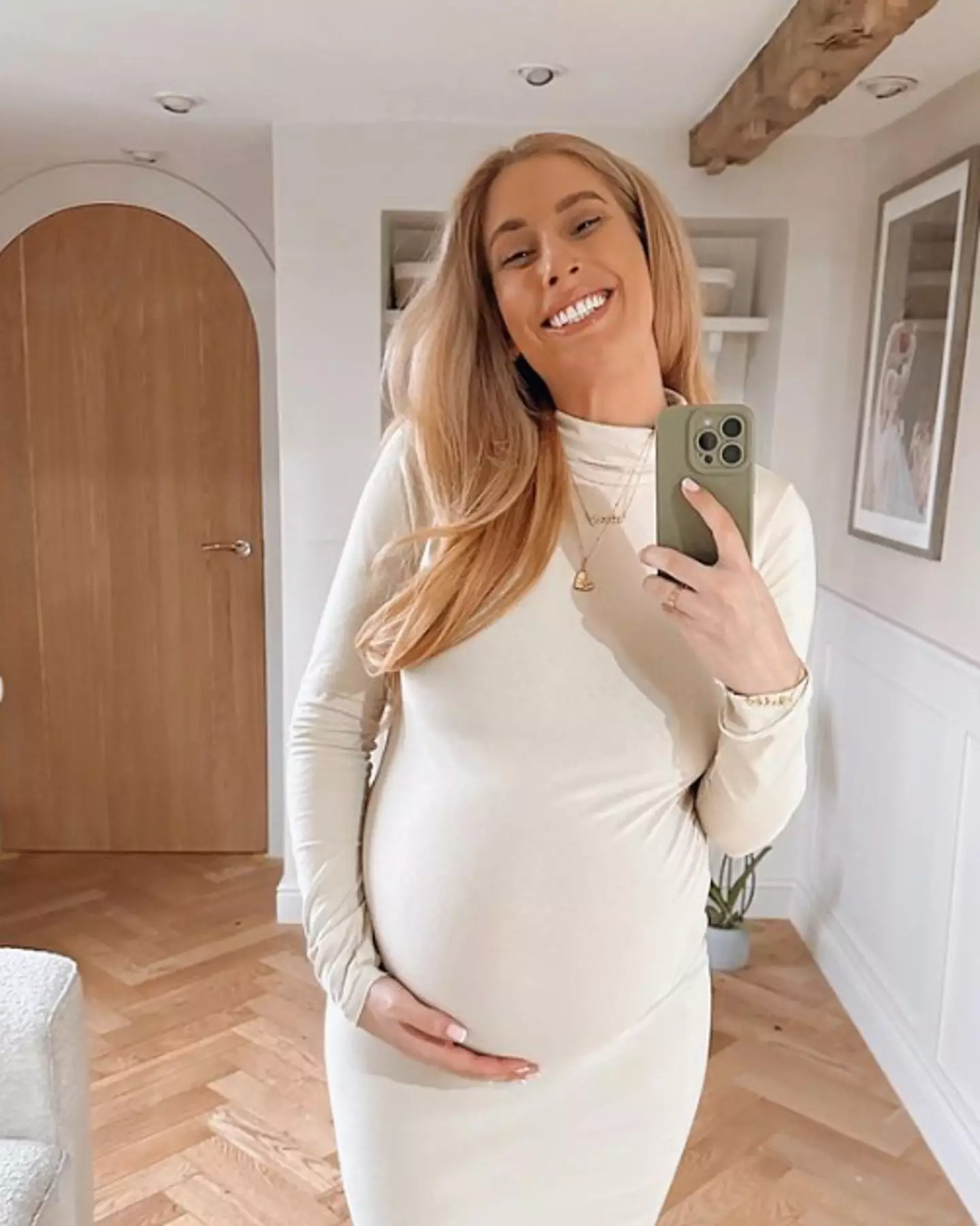 Stacey Solomon is expecting her fifth child later this month.