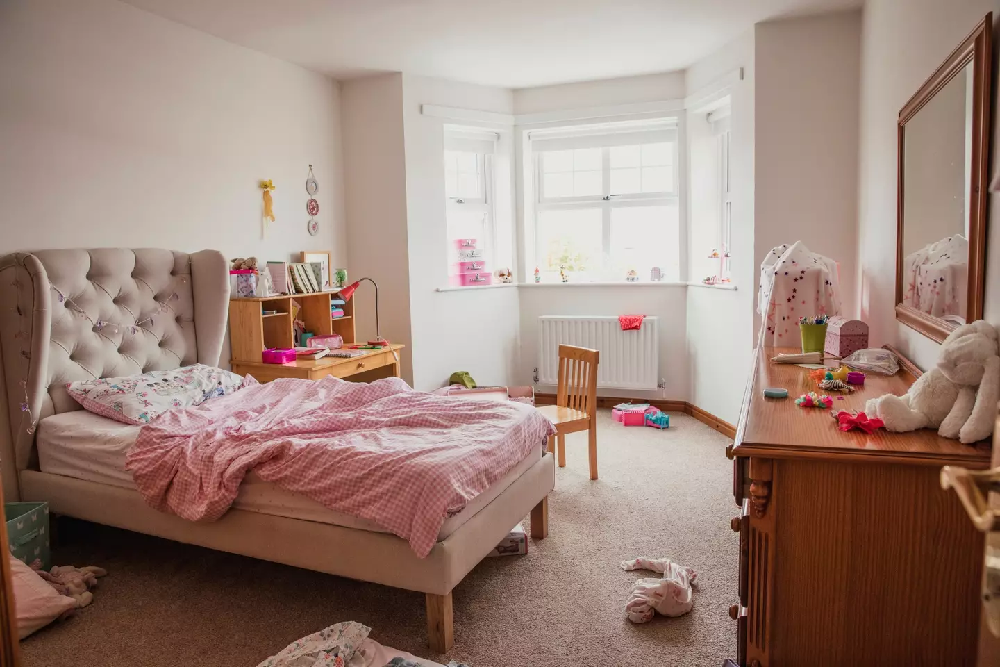 The mum explained how she tidied and 'decluttered' her teenage daughter's bedroom while she was away at camp.