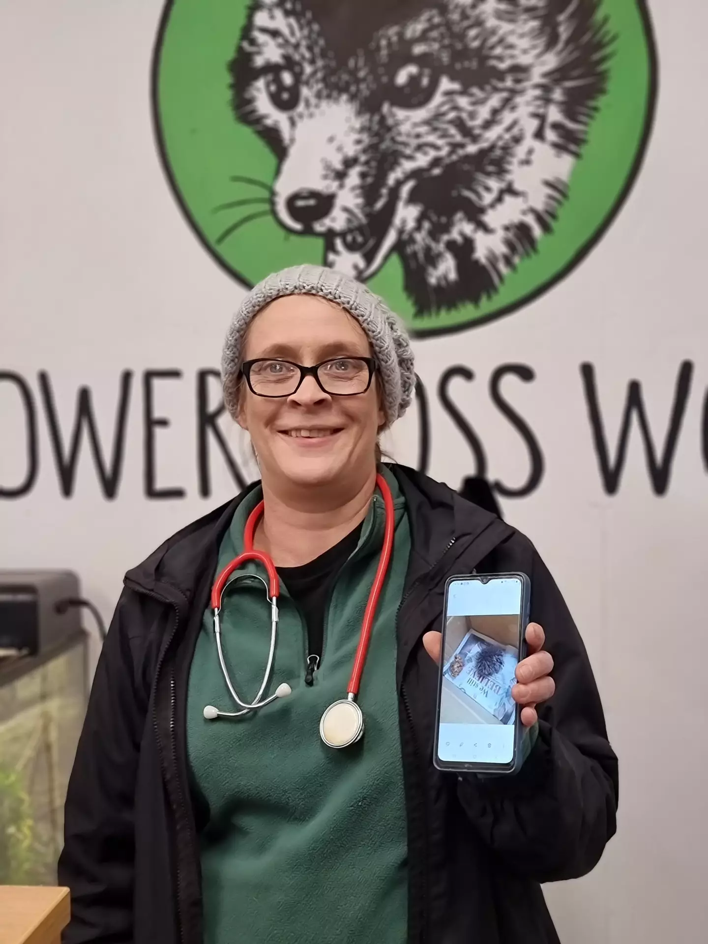 Janet Kotze was initially alarmed when seeing the 'animal'.