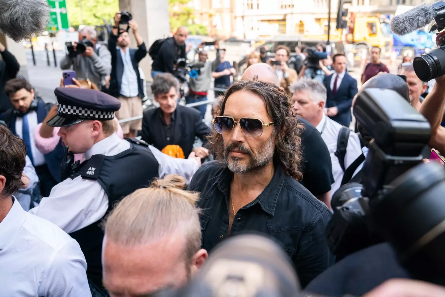 Russell Brand has been granted bail at Westminster Magistrates’ Court today (2 May) (PA)