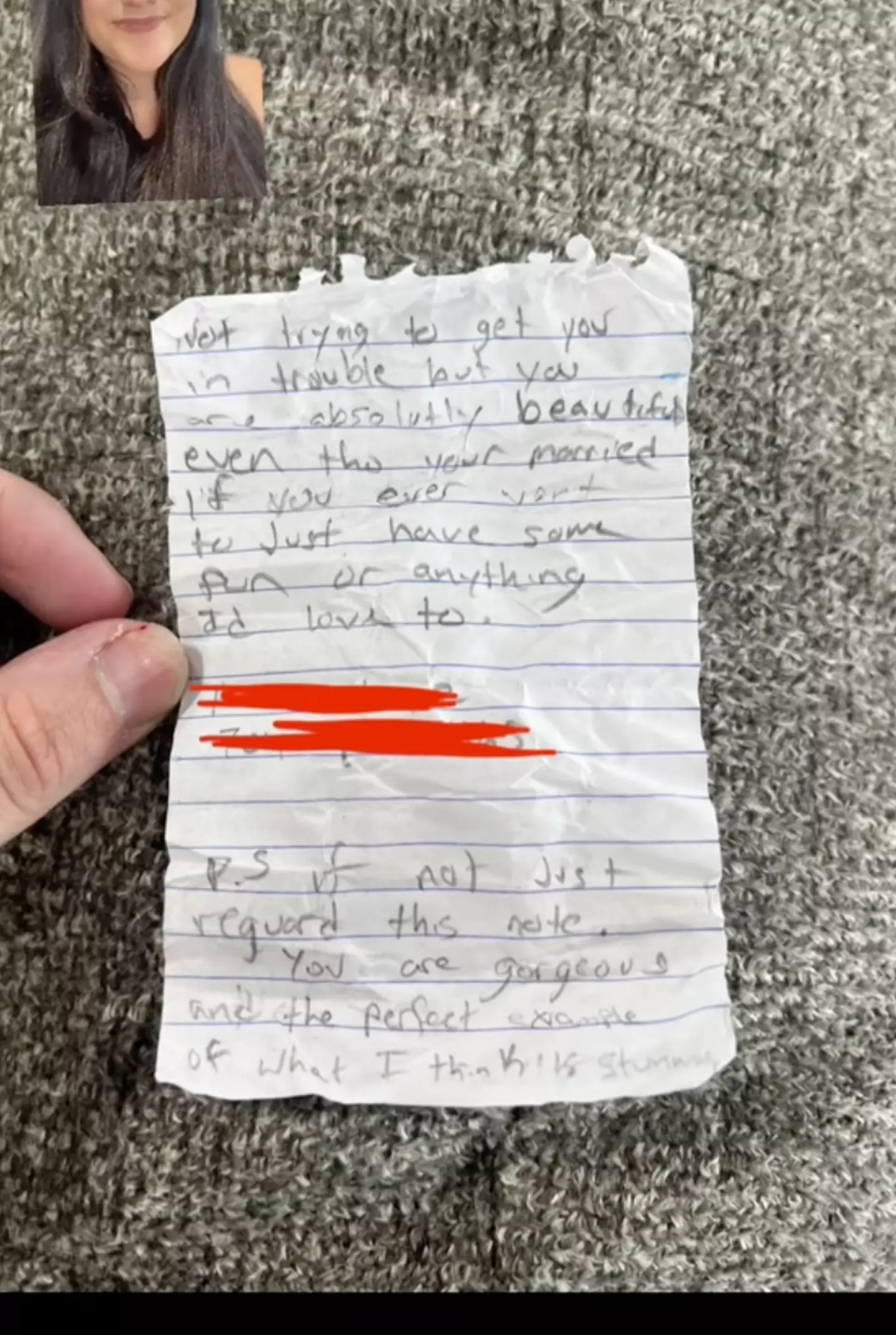 The electrician even left a note.