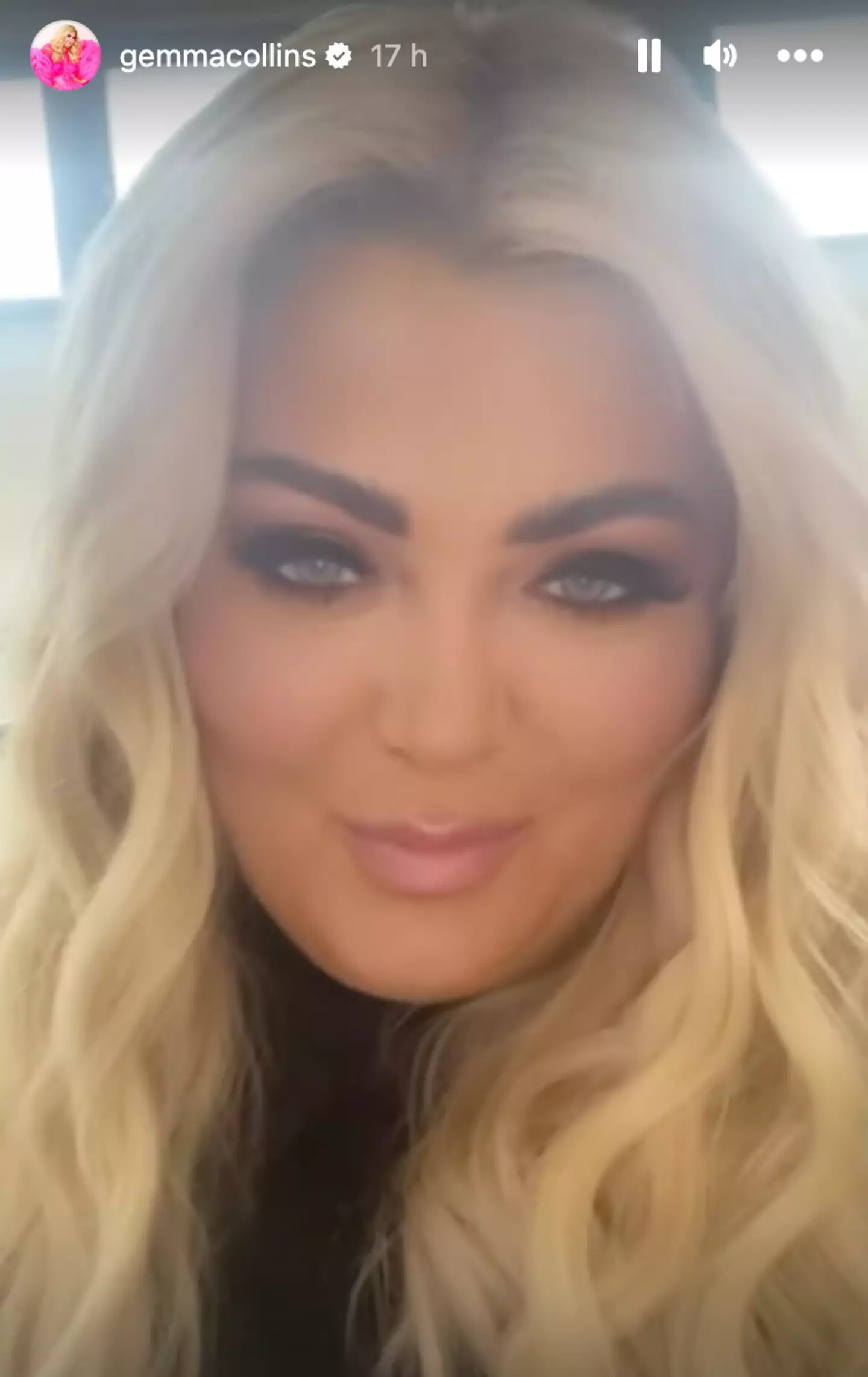 Collins thanked concerned fans for their 'well wishes'.