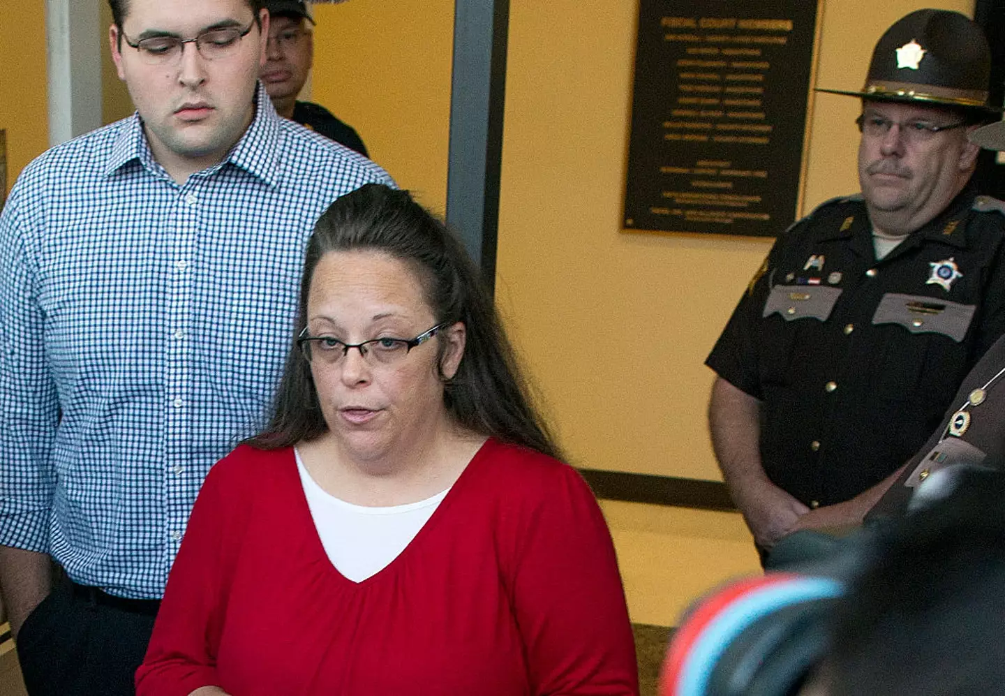 Former Rowan County Clerk in Kentucky, Kim Davis, is fronting the appeal (Ty Wright / Stringer / Getty Images)