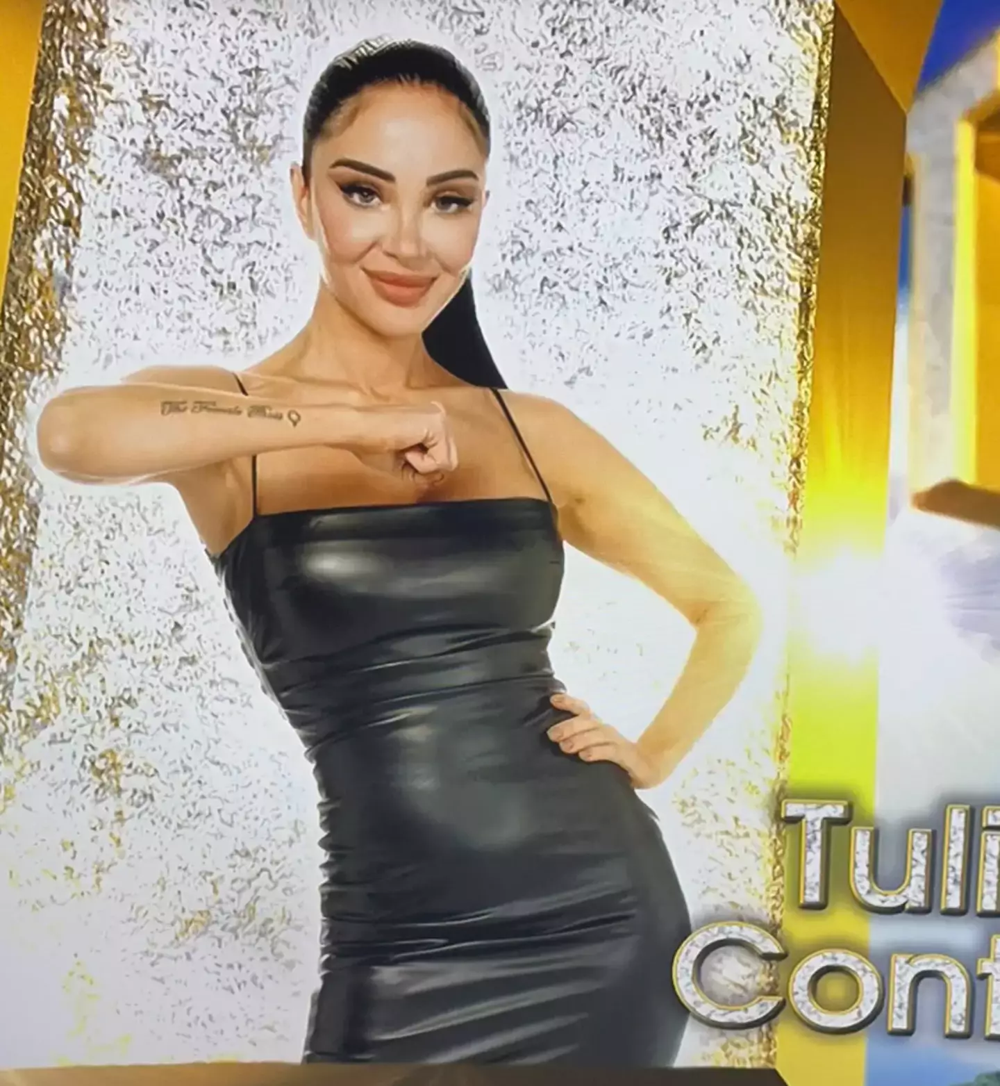 Her tattoo is a nod to herself (ITV)