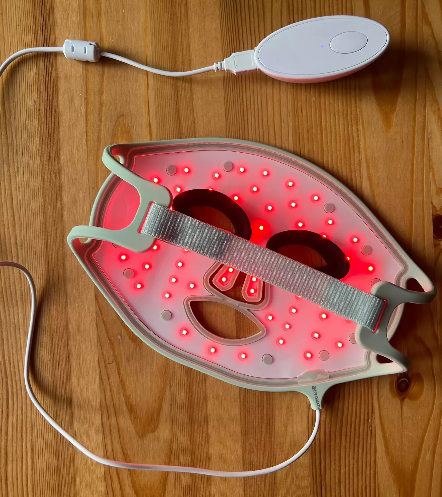 The LED face mask in action (Photo: LADbible Group)