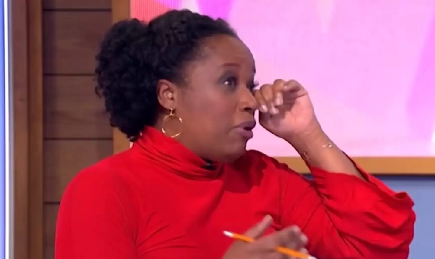 Charlene became visibly upset (