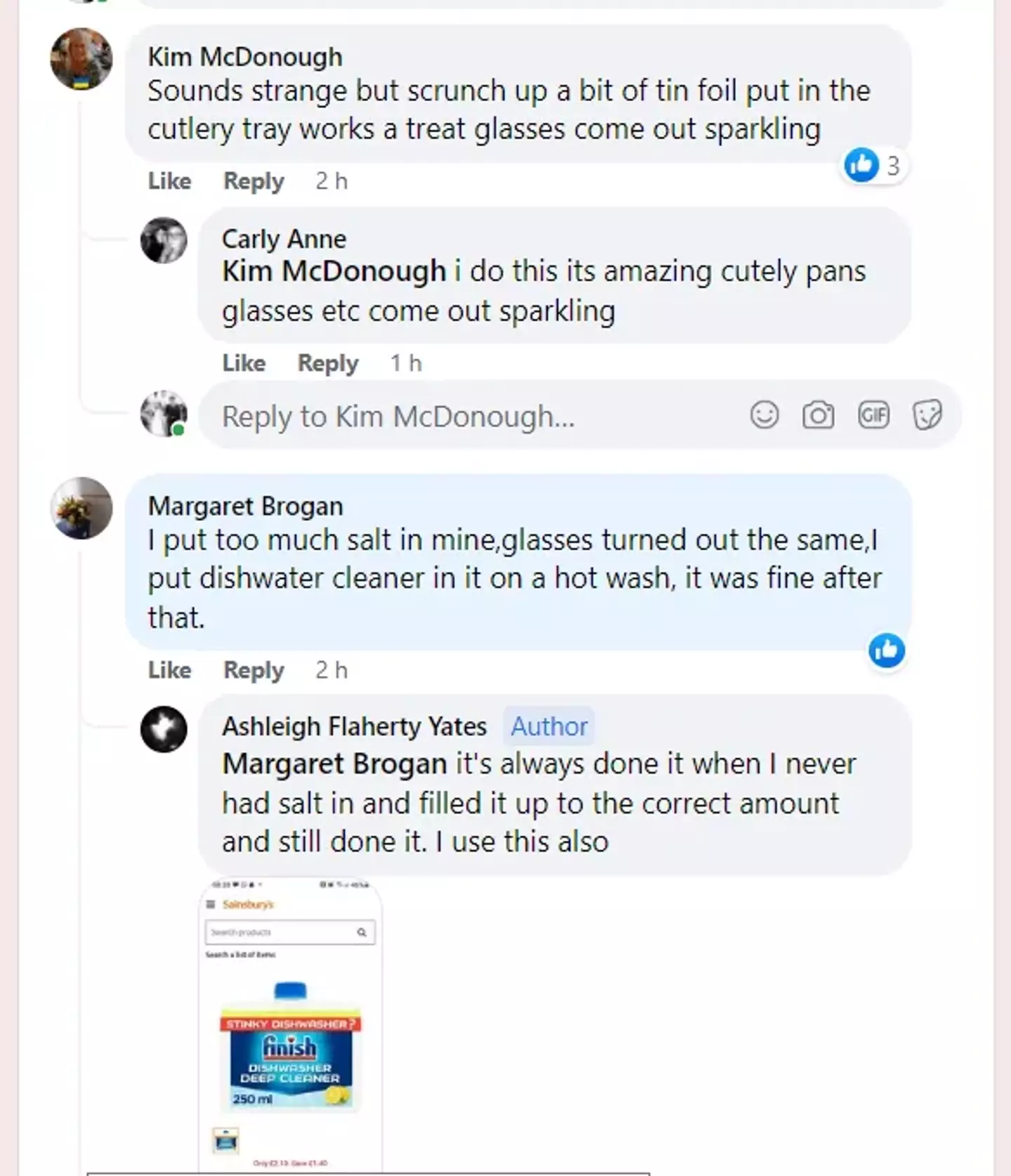 Glasses "come out sparkling" with this hack.