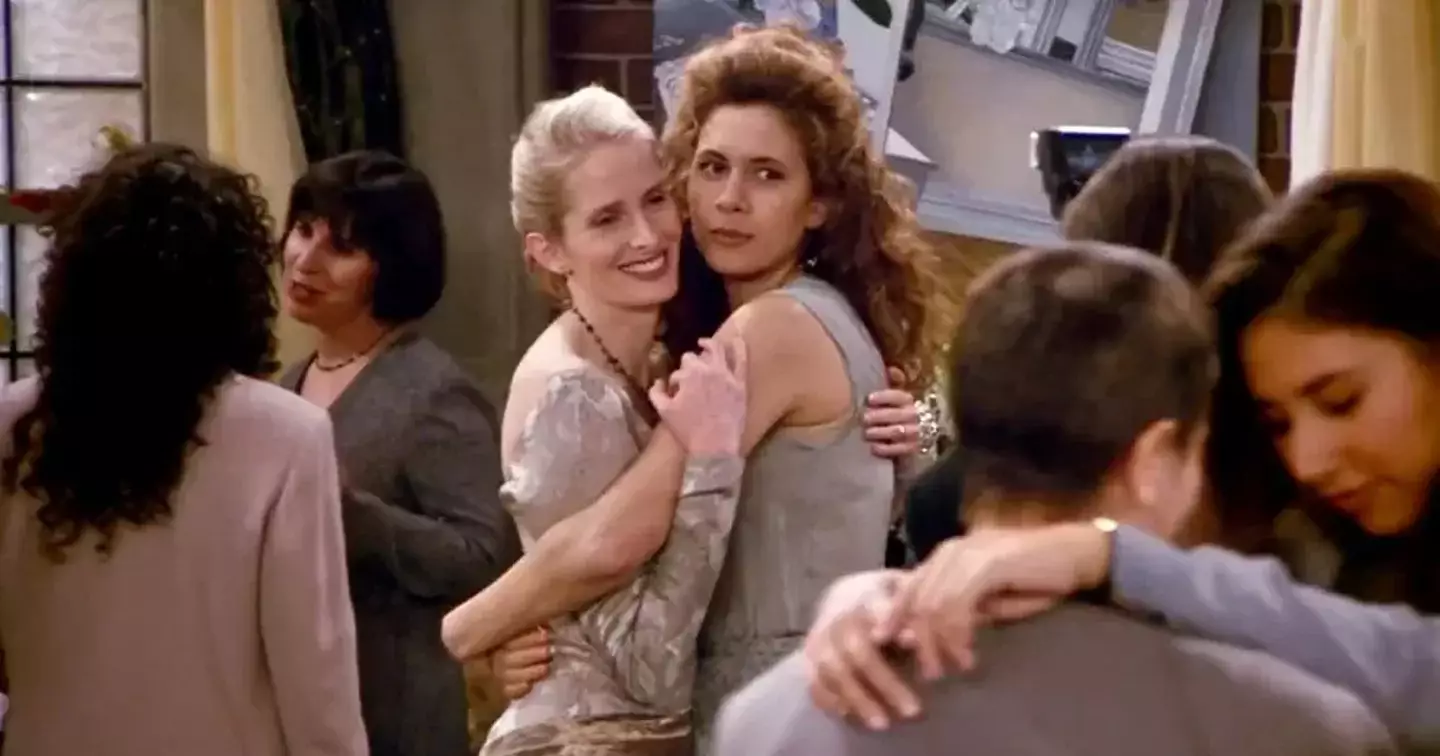 In 'The One with the Lesbian Wedding', Friends became the first TV show to air a wedding scene between two women (NBC)