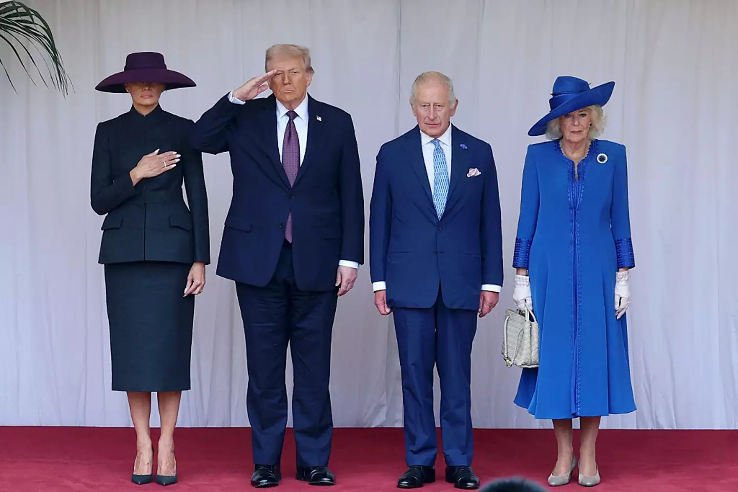 Donald and Melania Trump met with King Charles III and Queen Camilla today (Chris Jackson/Getty Images)