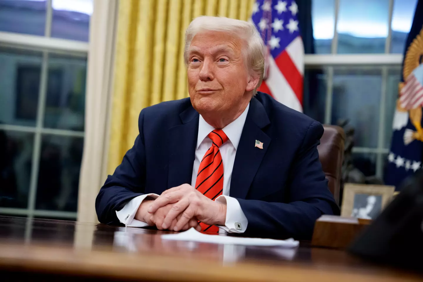 It's not the first time Trump has spoken out about whether he'll land a spot in heaven (Andrew Harnik/Getty Images)