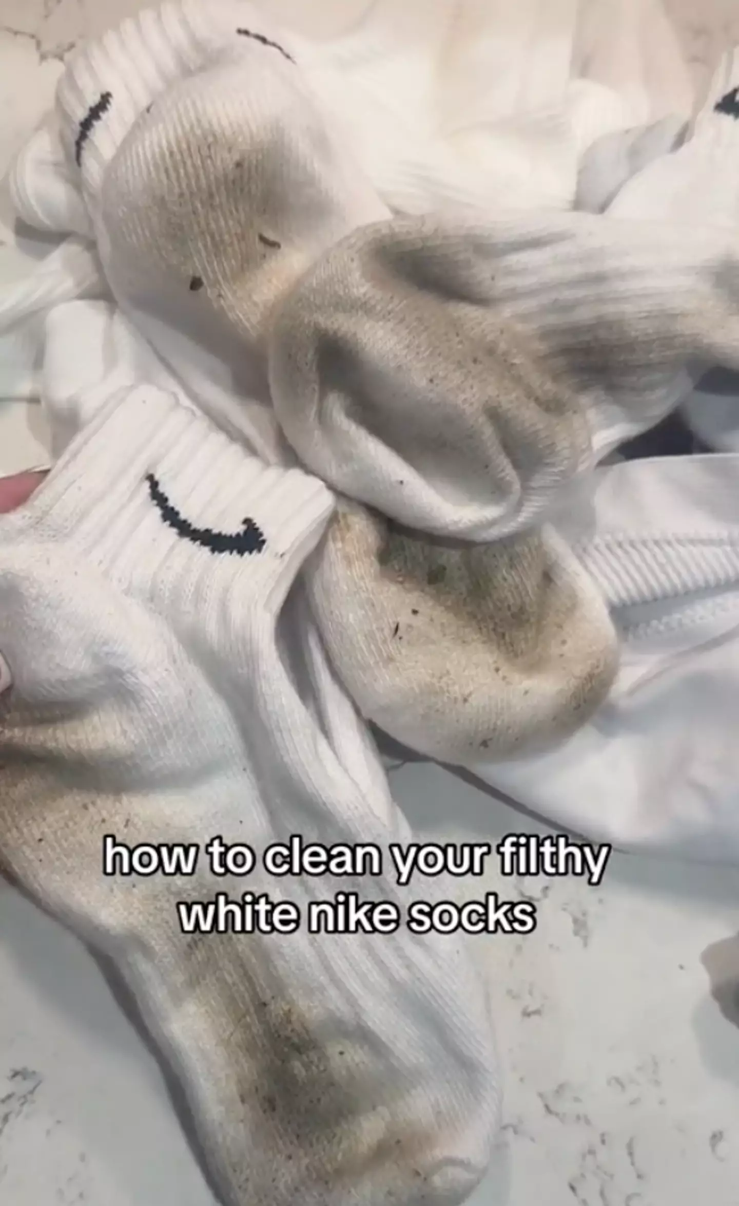Jenna revealed how she washes her grubby socks.