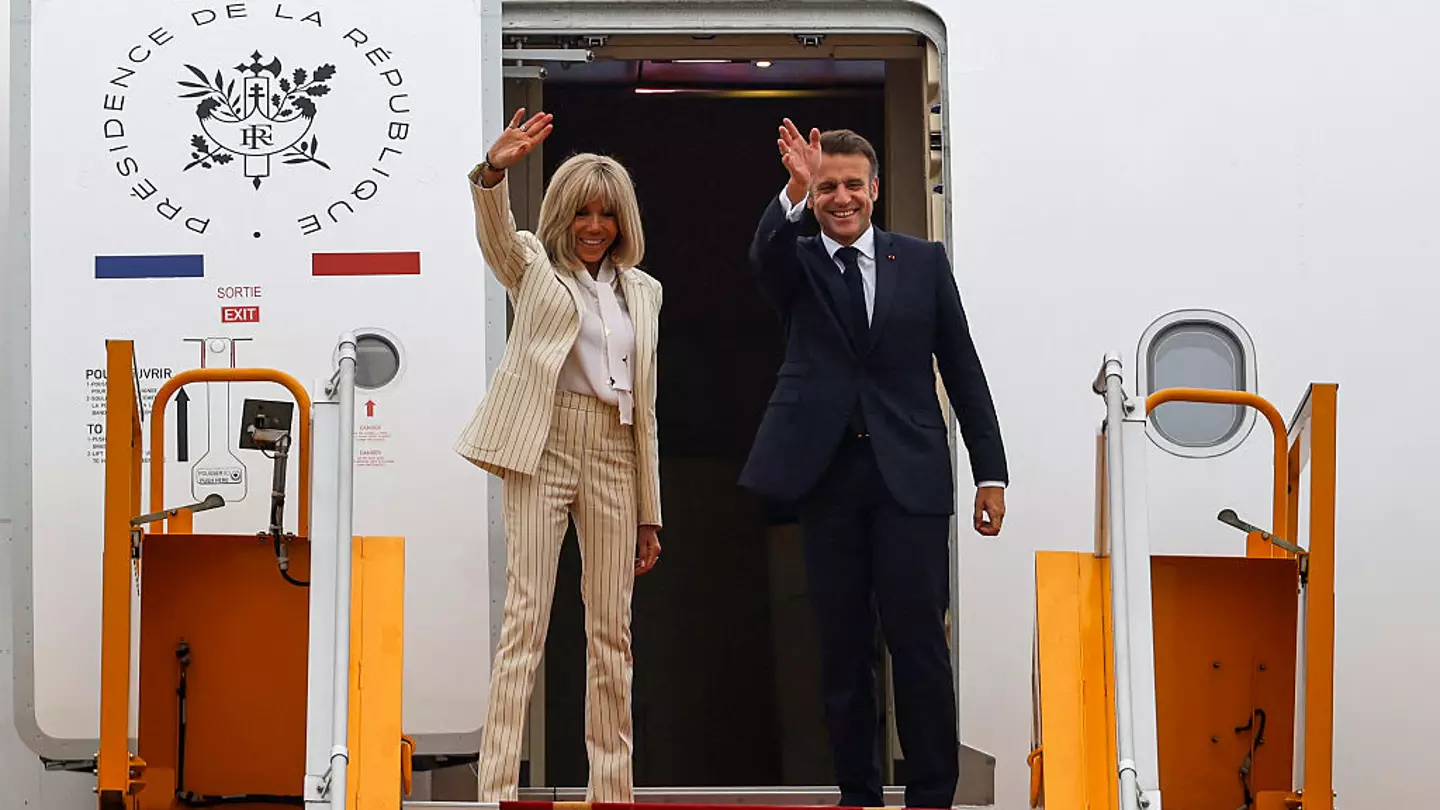 Emmanuel Macron makes feelings on being ‘slapped’ by wife Brigitte very clear with ‘mocking’ gesture days after incident