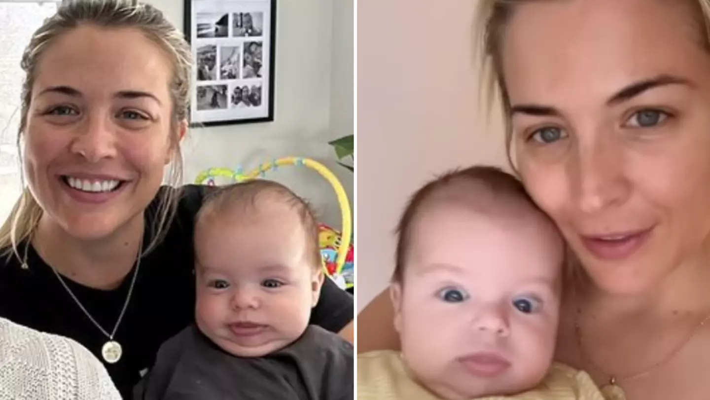 Gemma Atkinson hits back after leaving fans concerned over photo of sleeping son Thiago