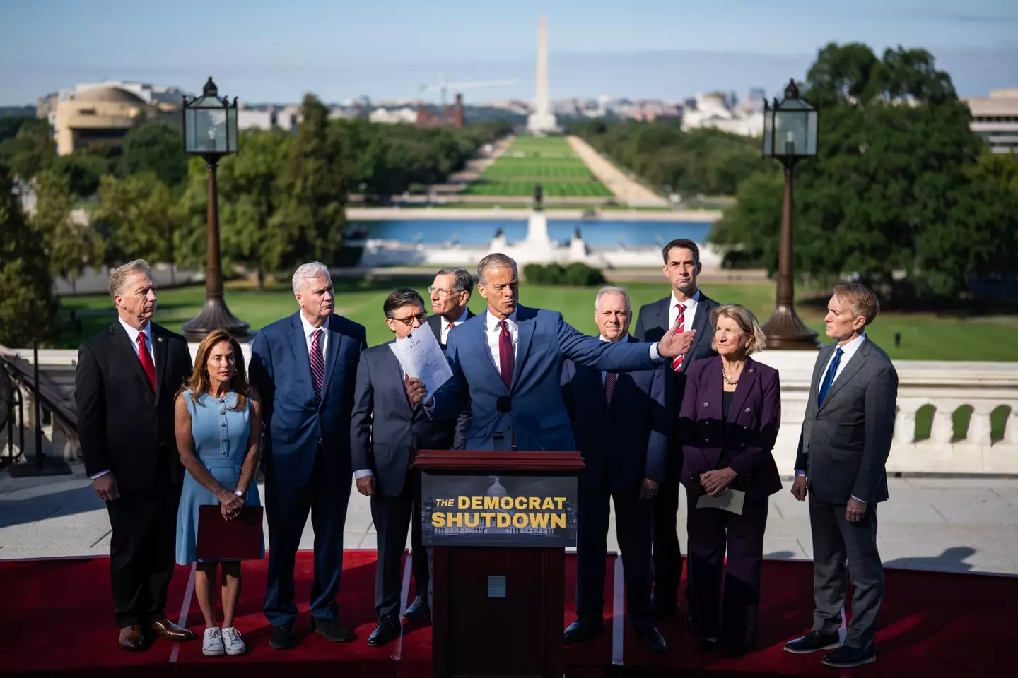 Republicans are blaming the Democrats for the shutdown (Tom Williams/CQ-Roll Call, Inc via Getty Images)