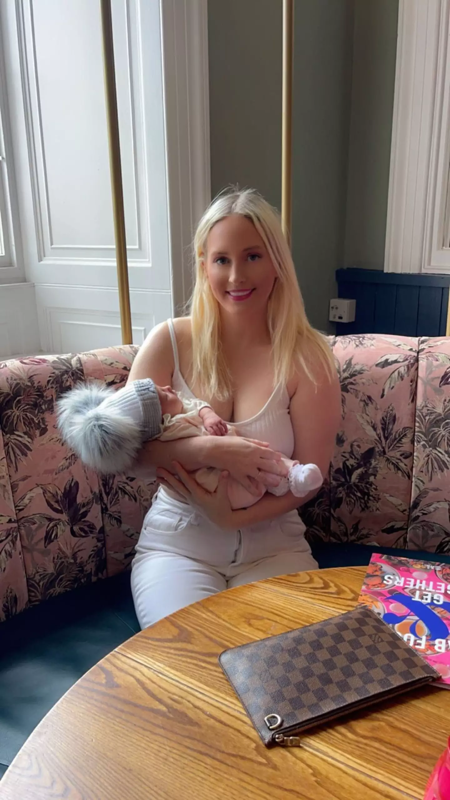 OnlyFans model Rachel McIntyre has become a grandmother at 34.