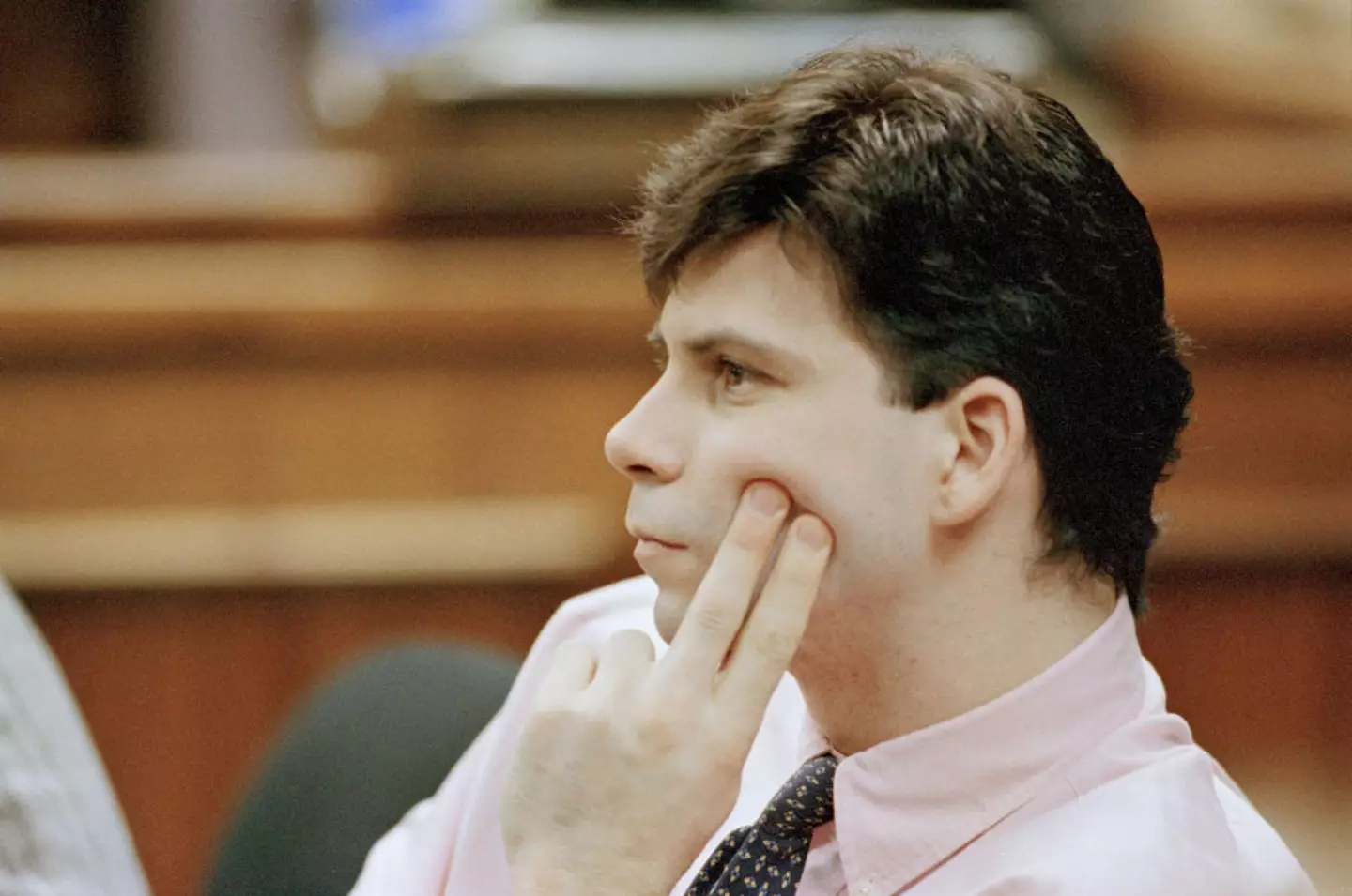 Lyle Menendez in court (Kim Kulish/Sygma via Getty Images)