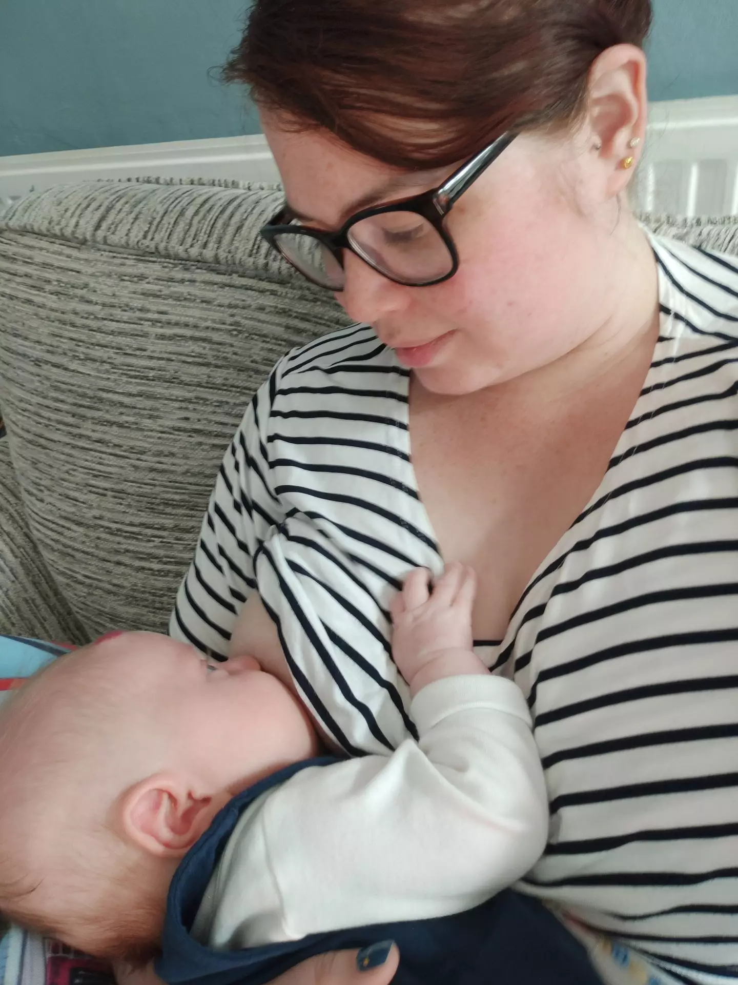 A new mum-of-one says she was told that she 'embarrassed' a group of cricketers after breastfeeding at a match.