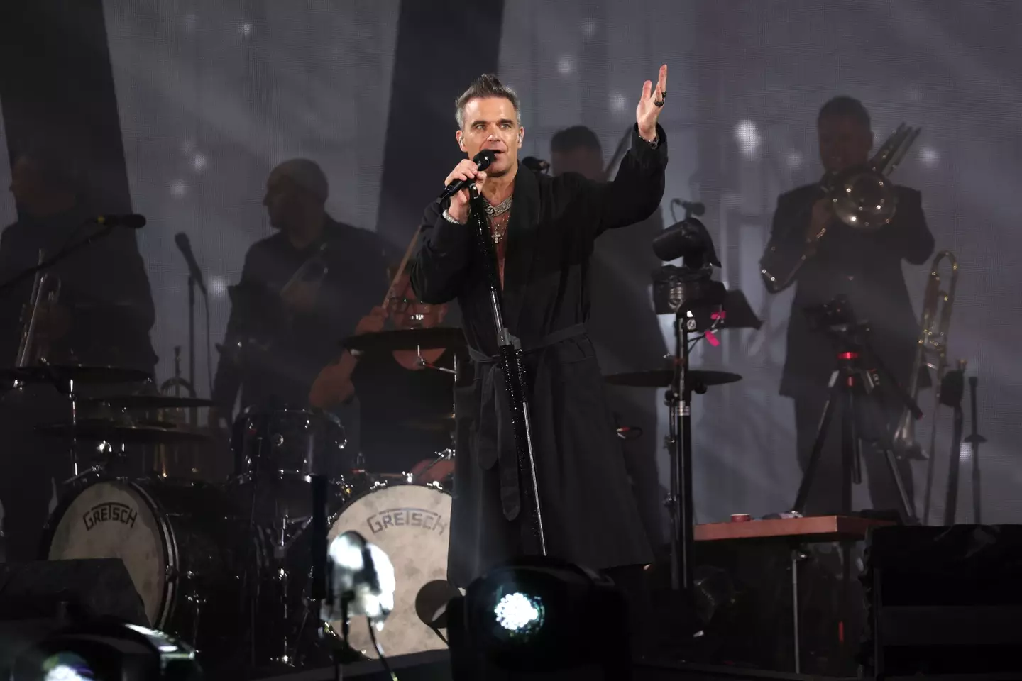 An elderly was rushed to hospital in critical condition following the Robbie Williams concert.