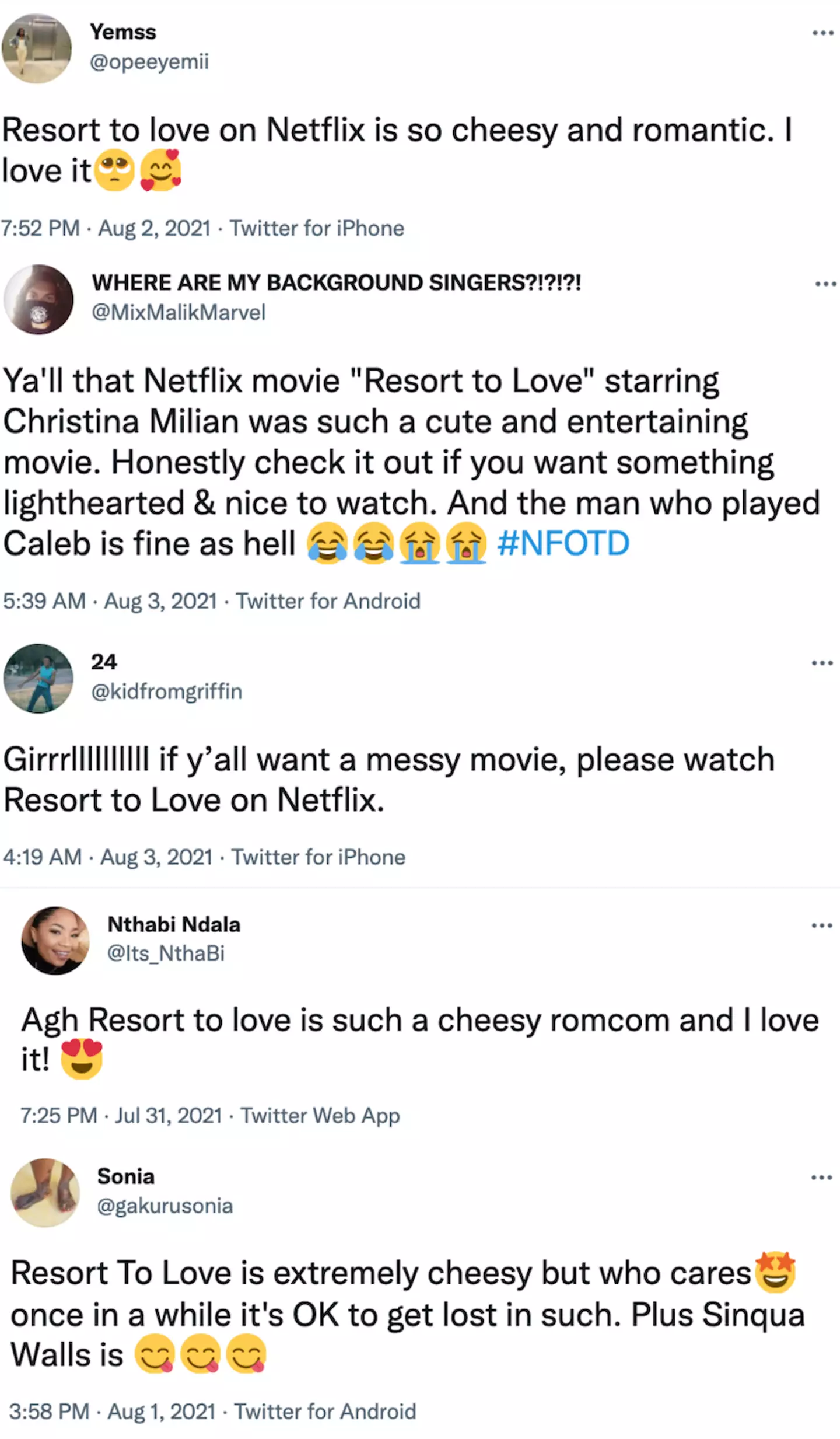Resort to Love viewers posted their reactions on Twitter (