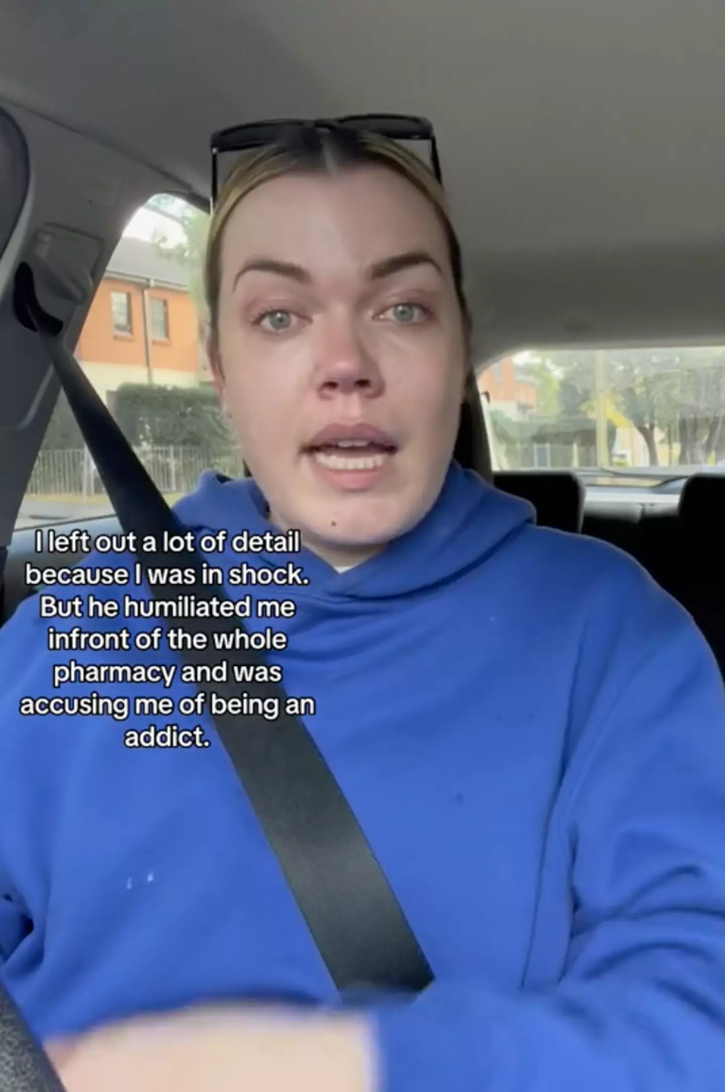 Anna says the worker 'was accusing [her] of being an addict'.