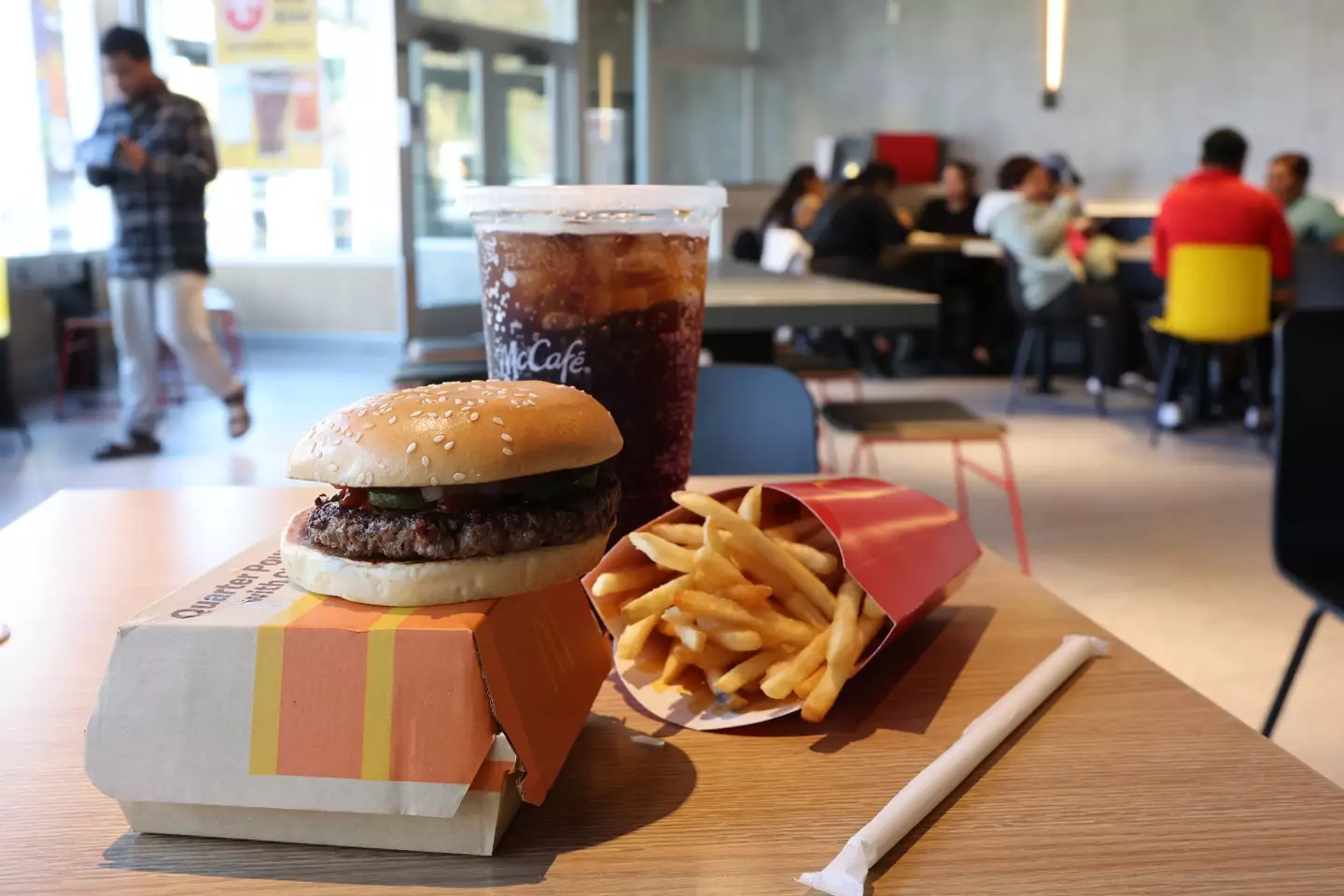 The burgers are now back on the menu following an investigation (Michael M. Santiago/Getty Images)