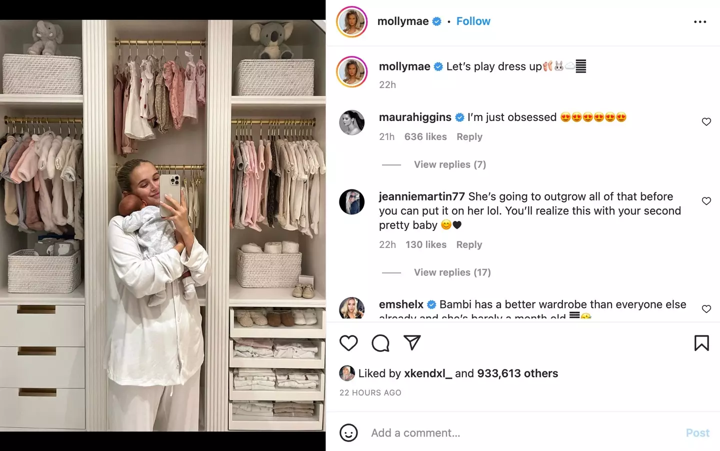 Molly-Mae has been keeping her fans updated on Instagram.