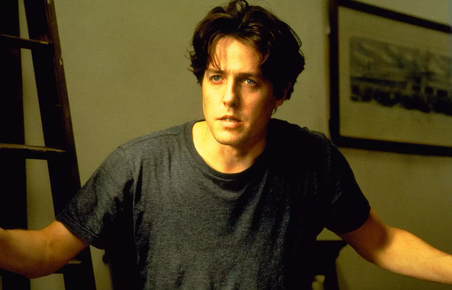 A young Hugh Grant as travel bookshop owner, William Thacker. (Universal Pictures)