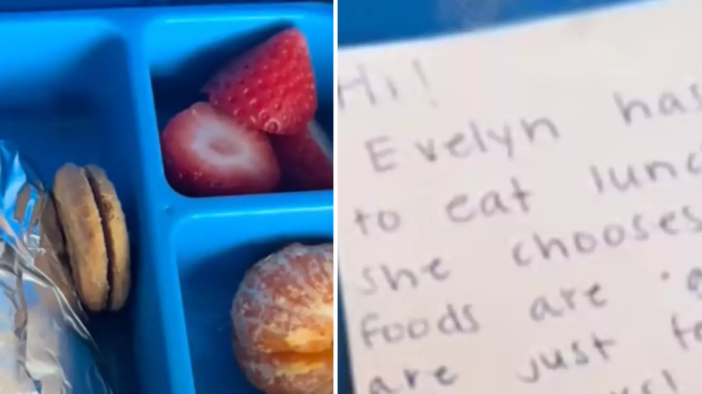 Mum shares furious note she left in three-year-old's lunchbox after teachers enforced 'unhealthy food rule'