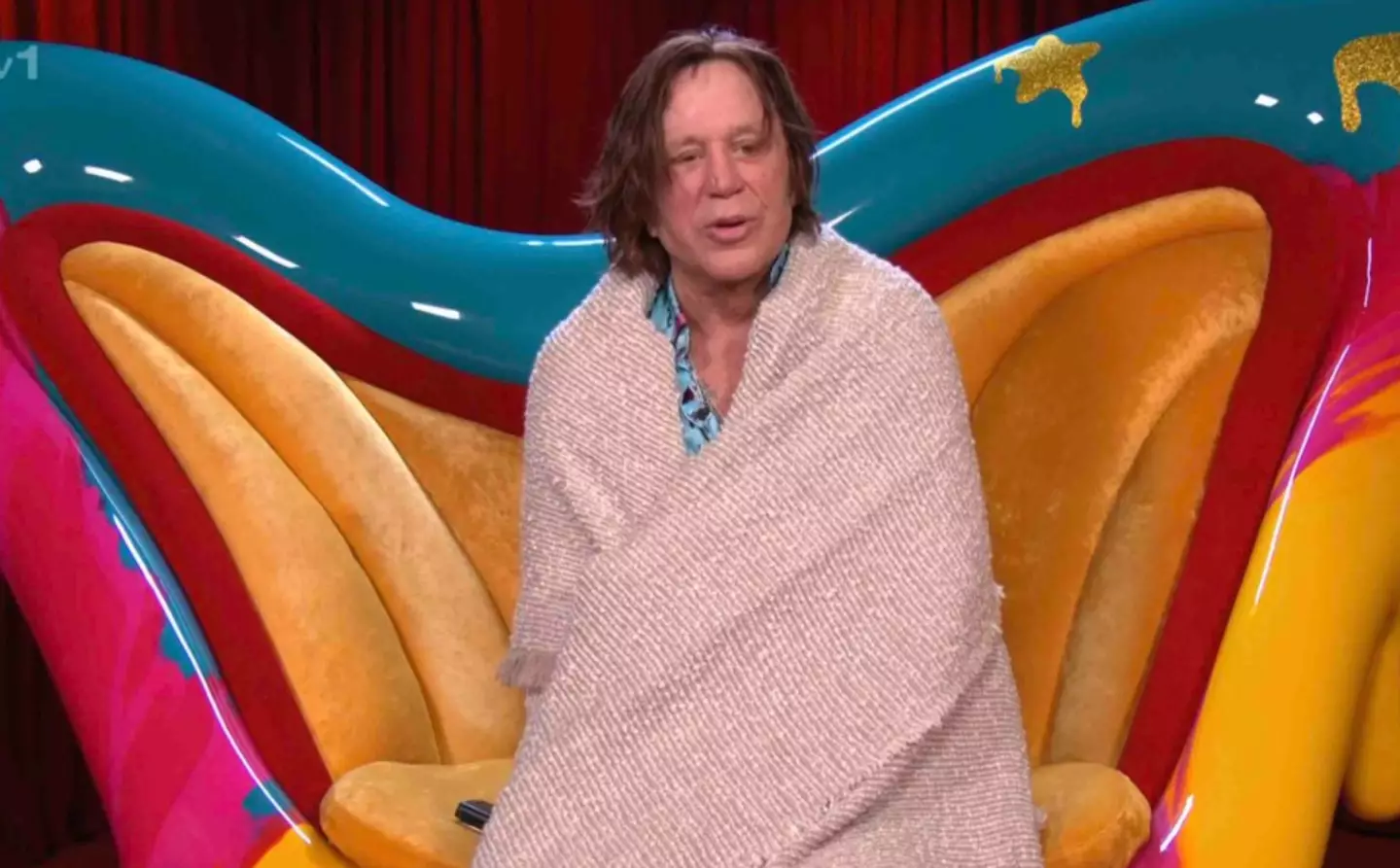 Rourke was asked to leave the show (ITV)