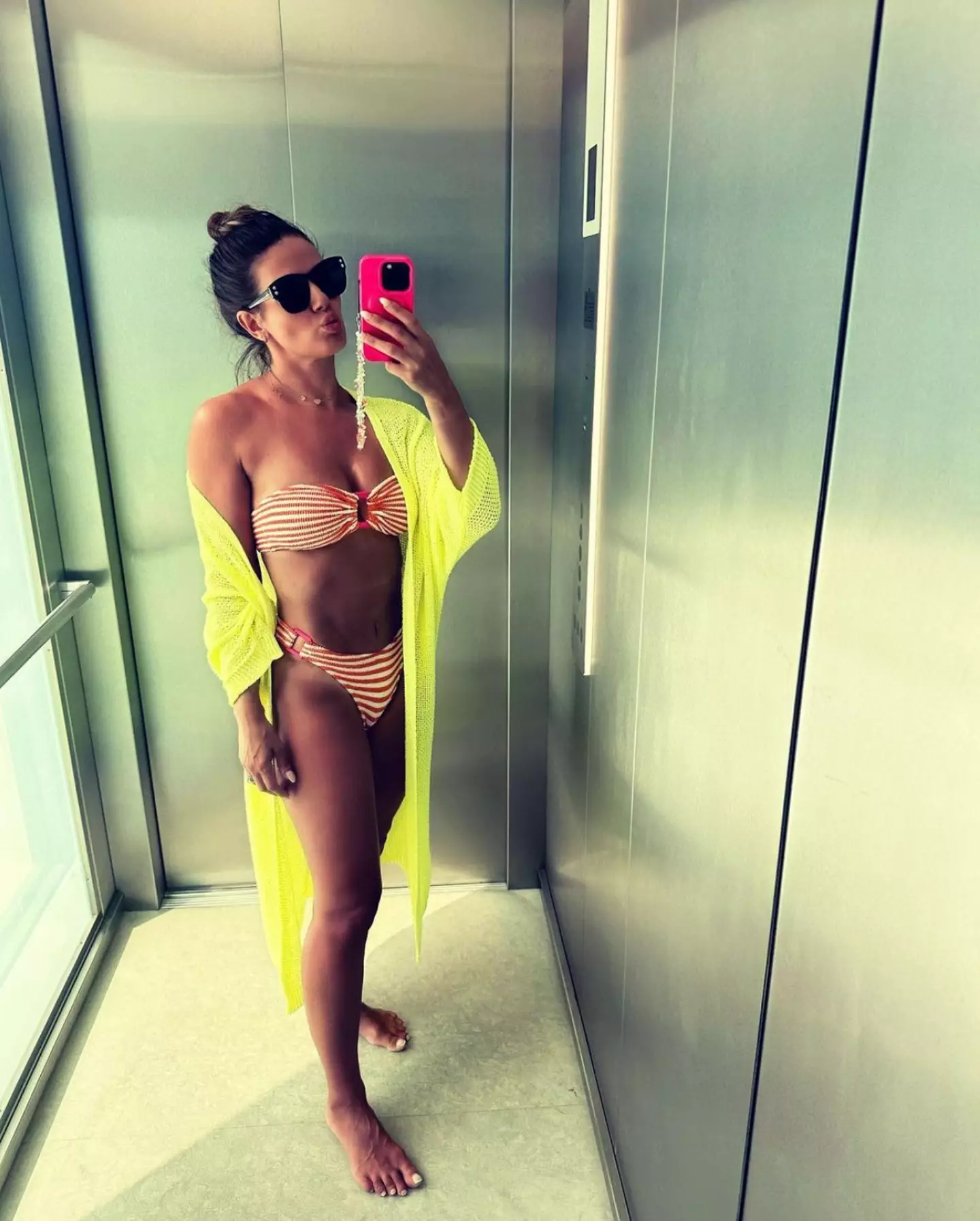Rebekah Vardy posted a selfie while on holiday in Portugal.