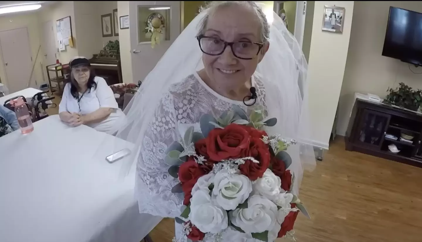 The mum and grandmother decided to throw her dream wedding for herself.