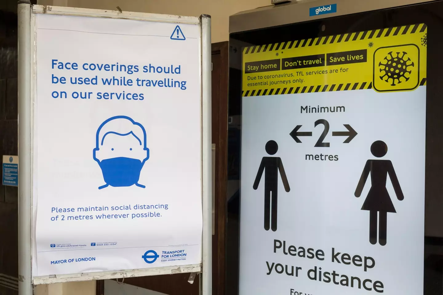 The public was told to avoid unnecessary journeys (