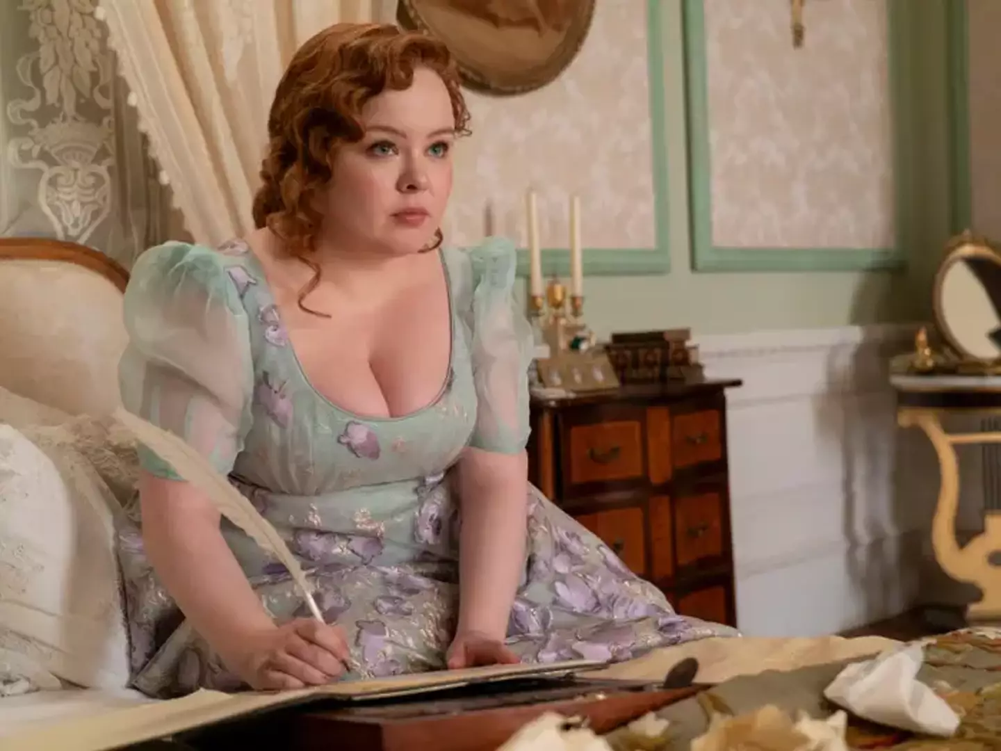 Penelope was unmasked as Lady Whistledown. (Netflix)