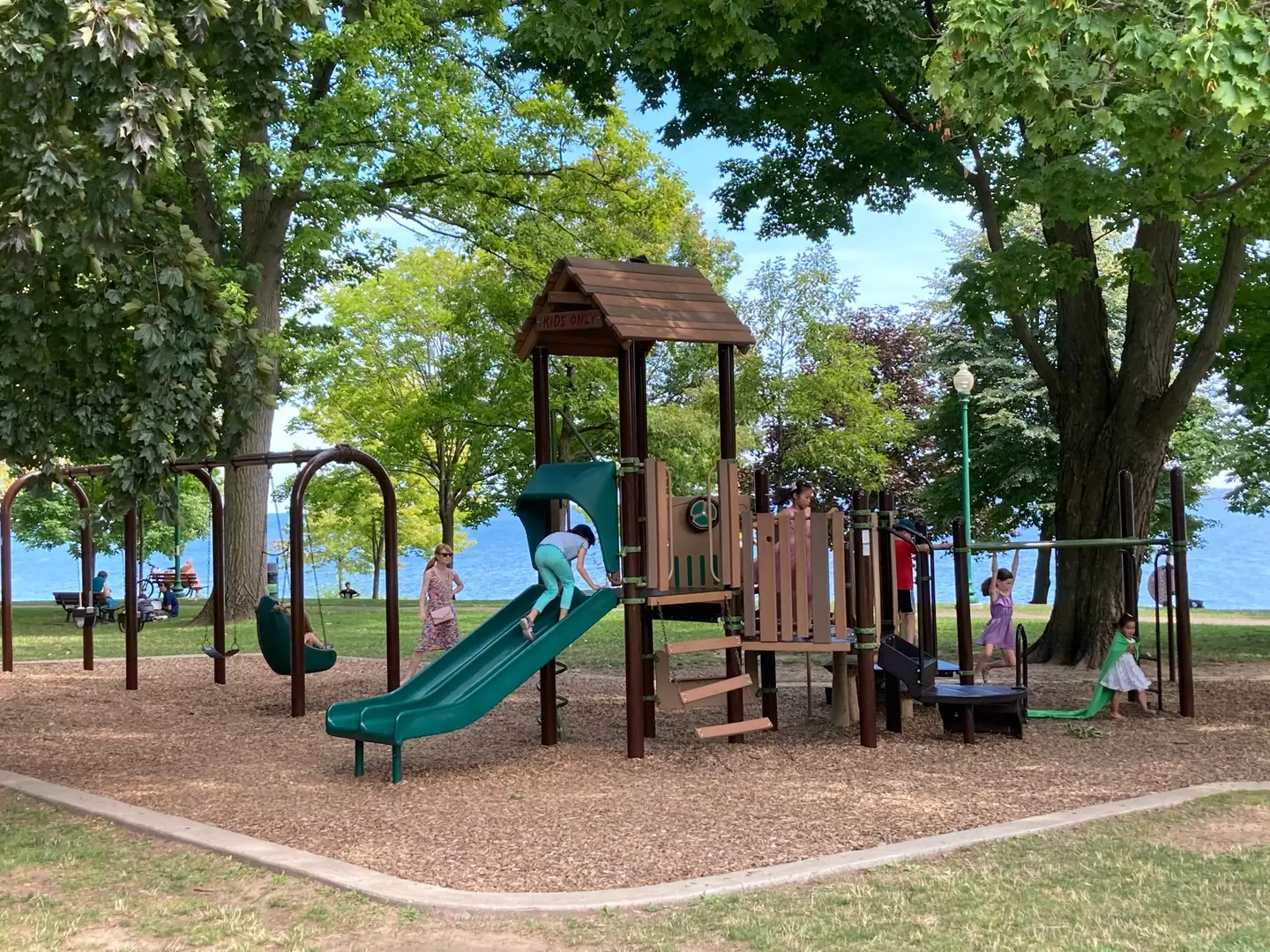 The mum believes play areas should be for everyone (stock image).