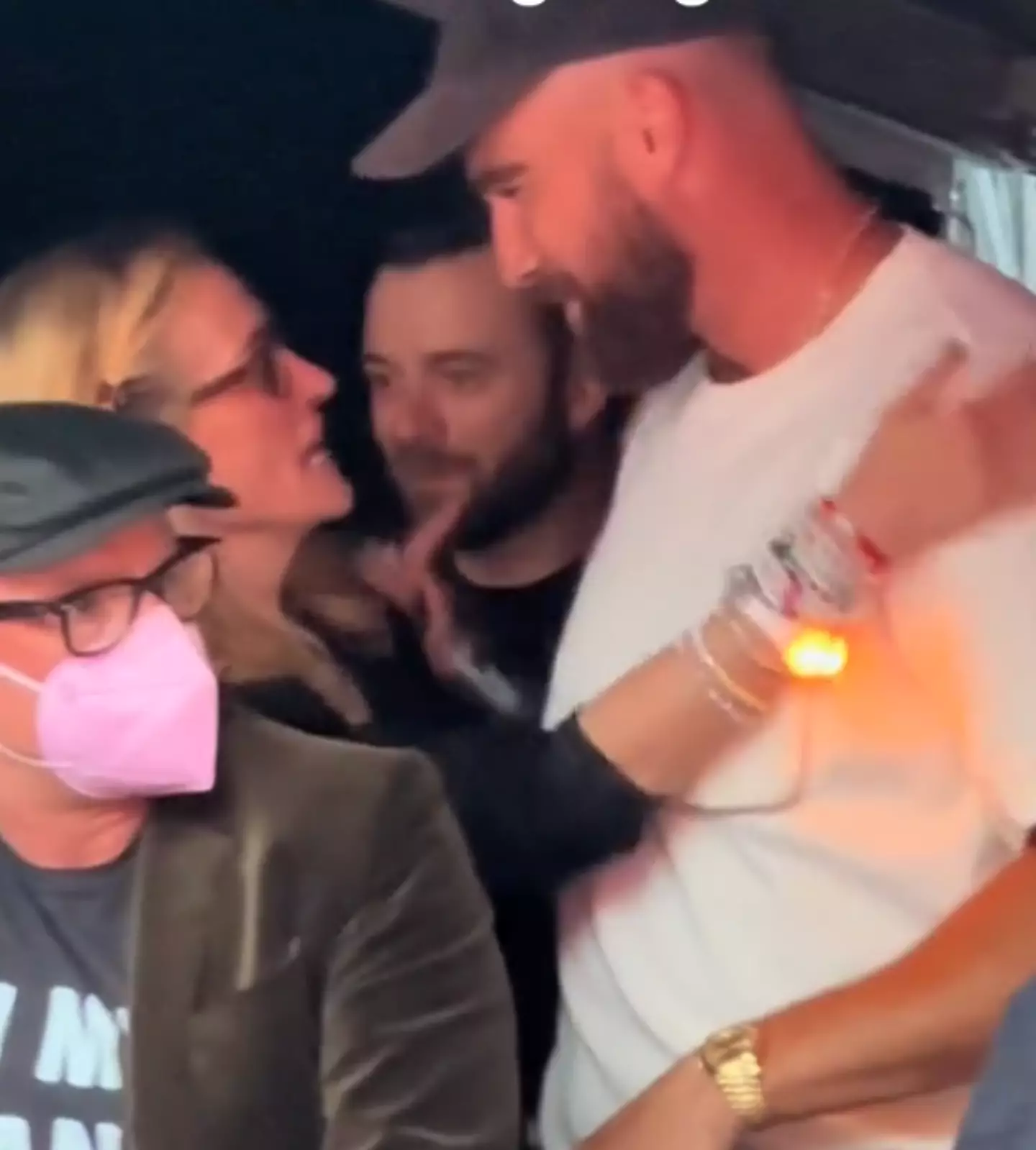 A lip-reader has opened up on what she believes Julia said to the sportsman. (TikTok/@kelleyfarrelly)