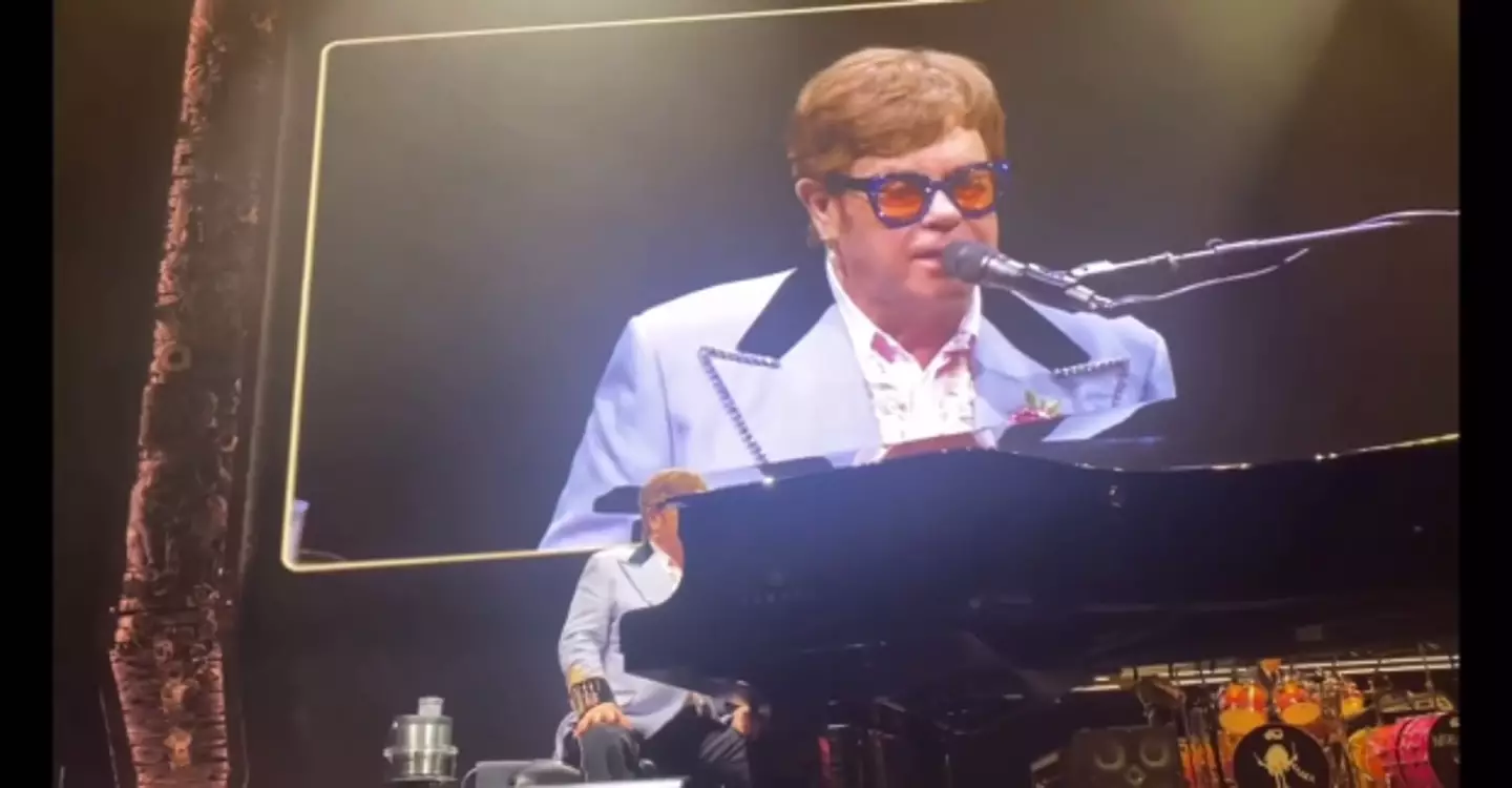 Elton John dedicated a song to Kate and Derek.