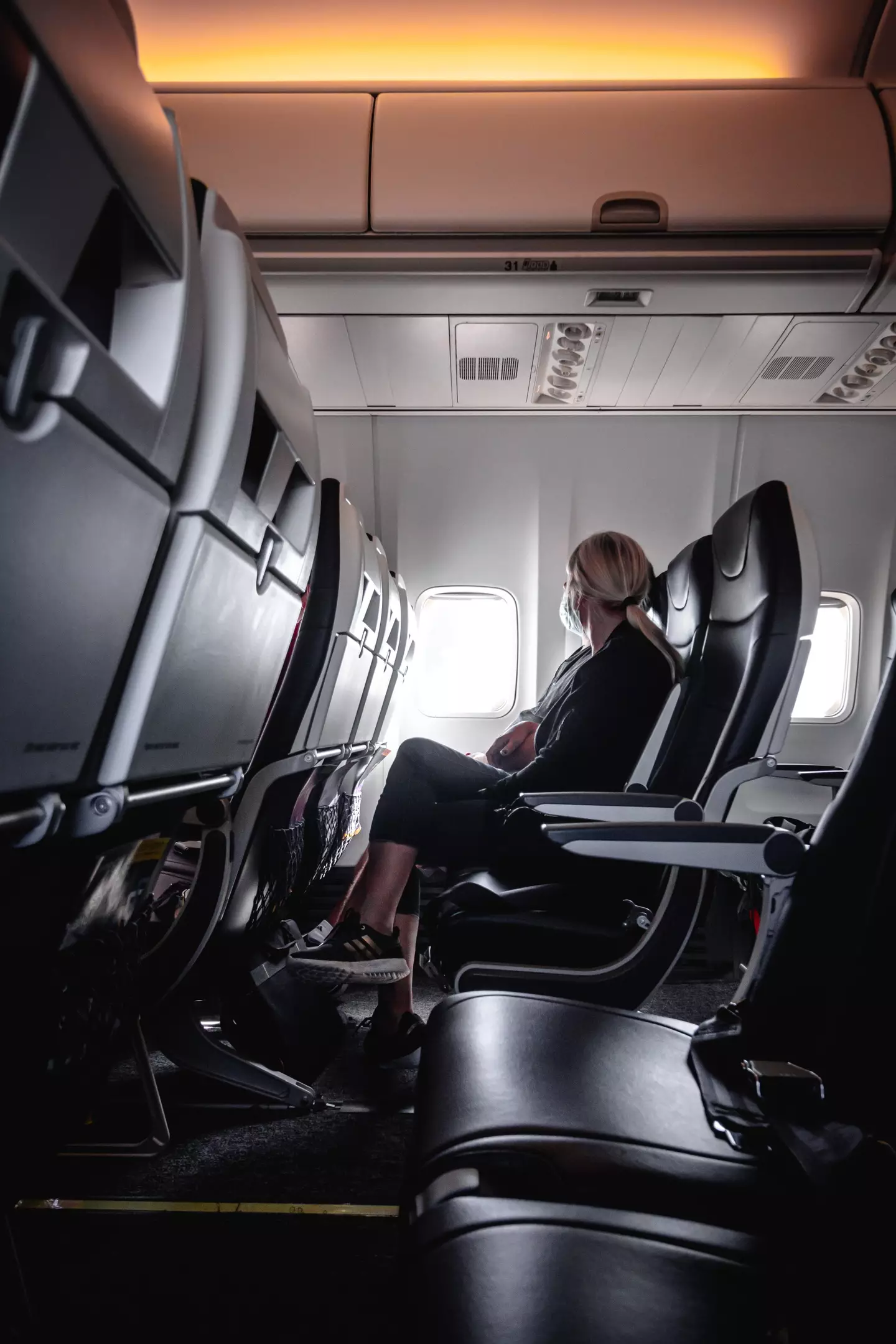 A woman has slammed her partner who left her to travel in economy.